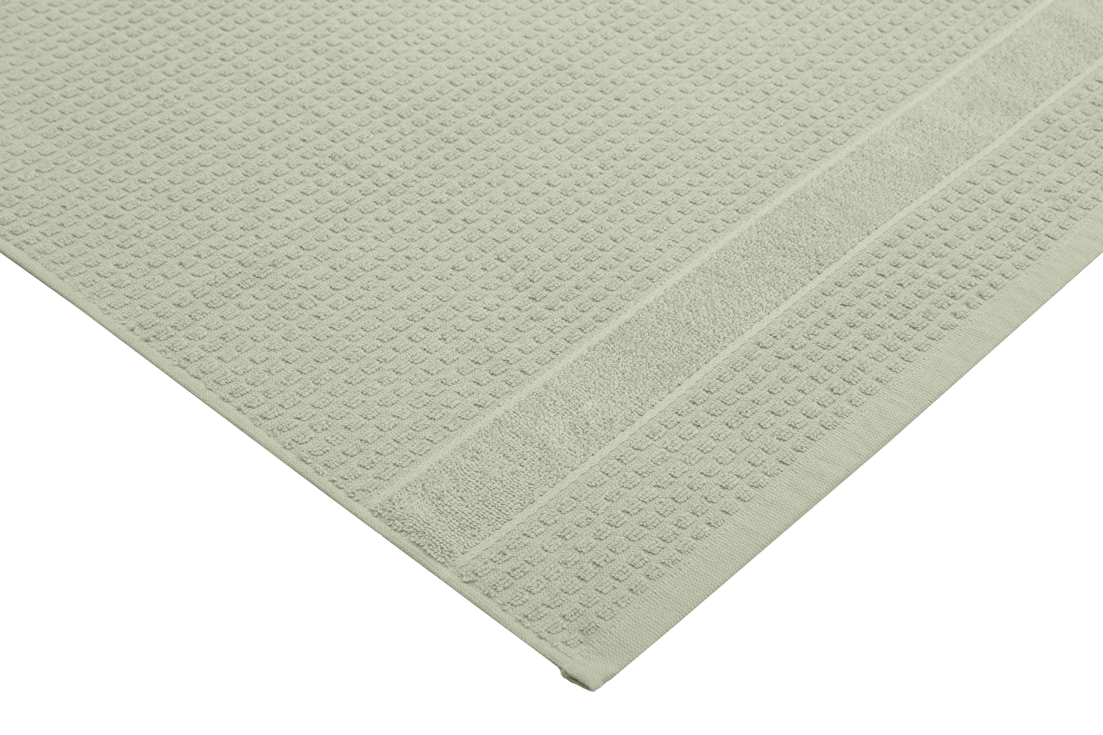 KangaROOS Handdoekenset Zomer, douchehanddoek, handdoek, gastendoeken effen handdoekset van 100% katoen, hoog-laag-effect (set, 5-delig)