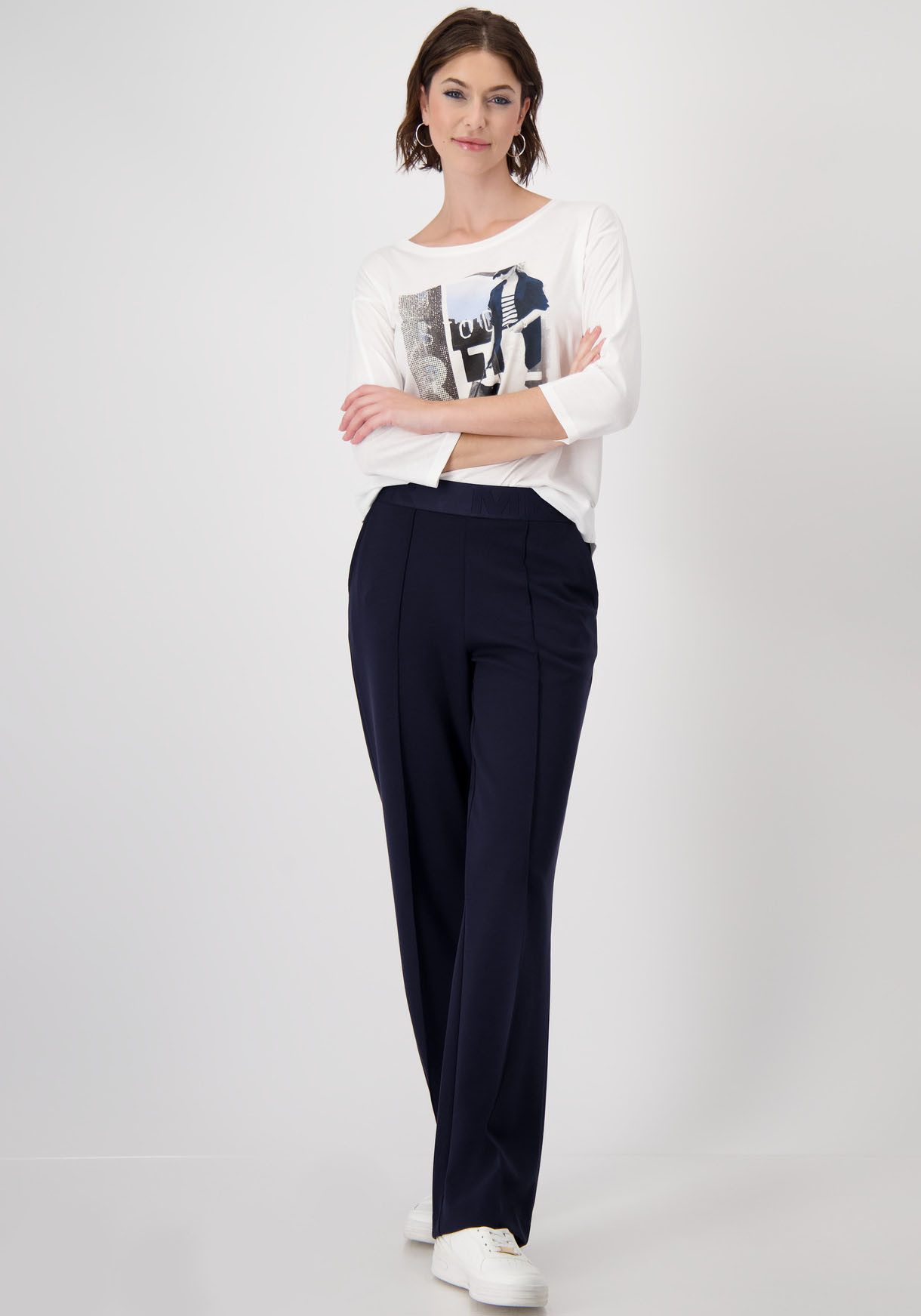 Monari Shirt met ronde hals Shirt Vrouw Druk