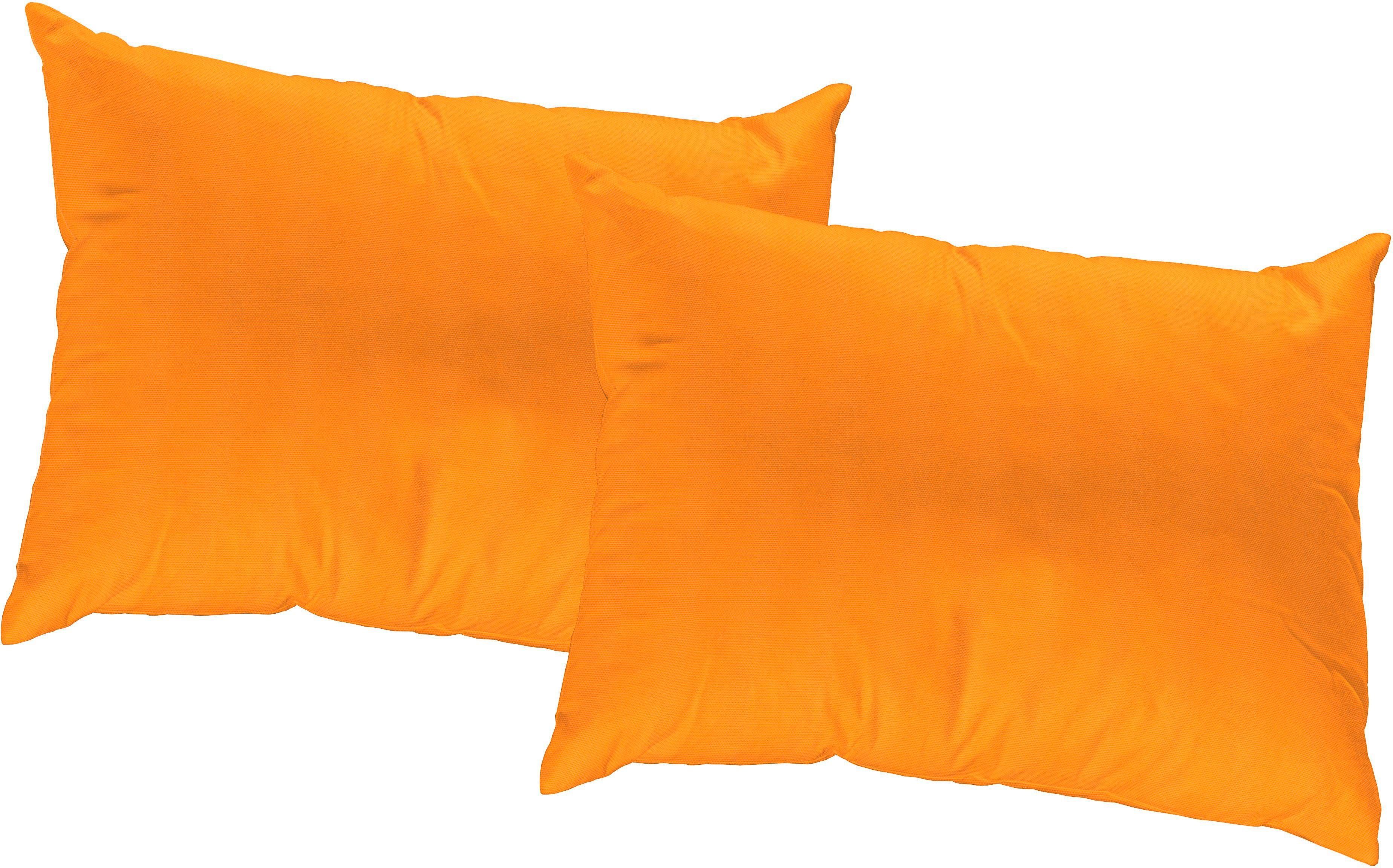 Wirth Sierkussen WirthNatur Kussenovertrek zonder vulling(2 stuks) sierkussens maat 1 oranje