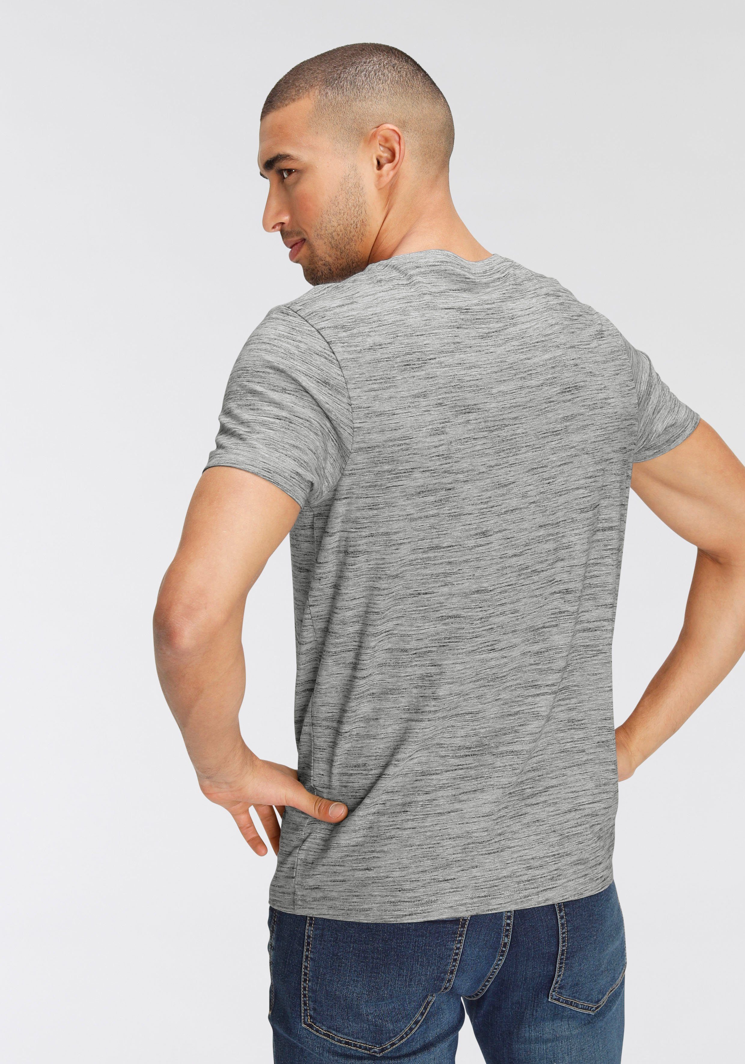 AJC T-shirt Korte mouwen, regular fit, gemêleerd, ronde hals