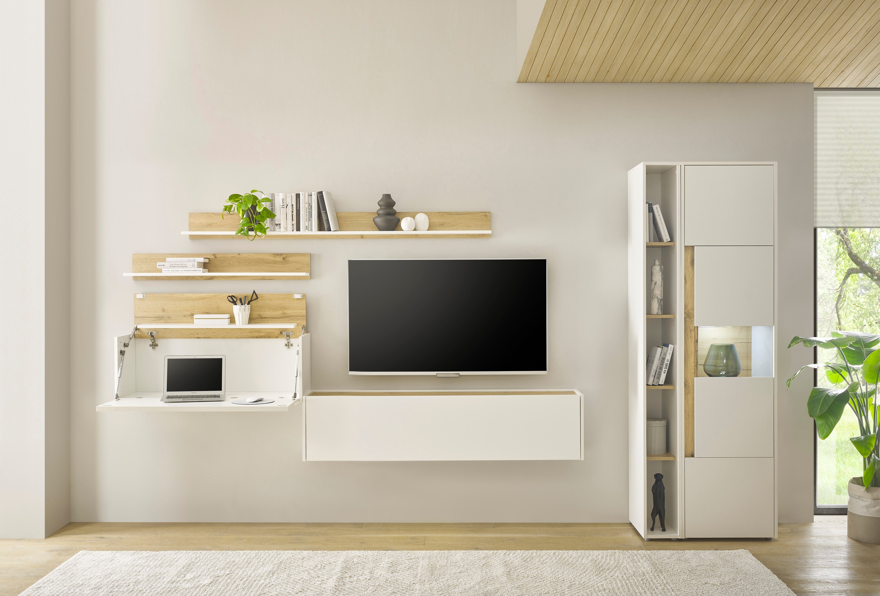 INOSIGN Set kantoormeubelen City/Giron Thuiskantoor (set, 5-delig) kantoorsets wit