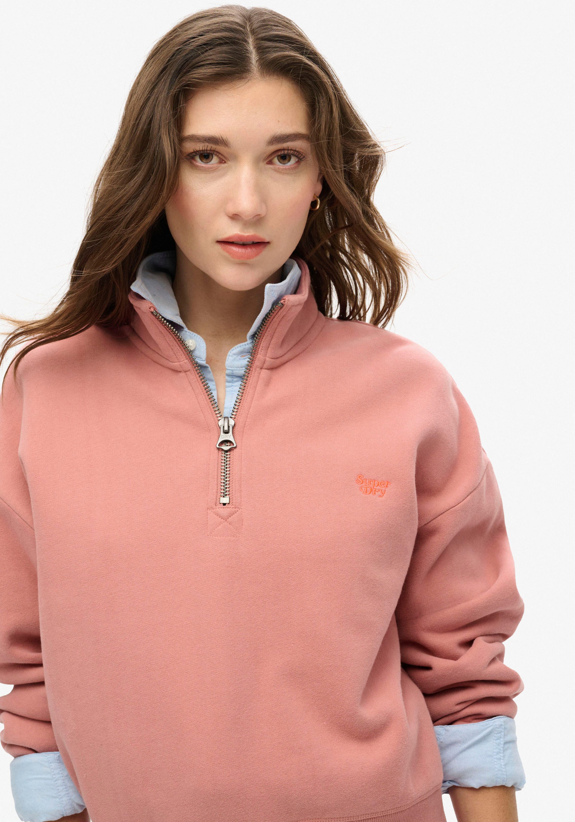 Superdry Sweatshirt ESSENTIAL HALF ZIP SWEATSHIRT