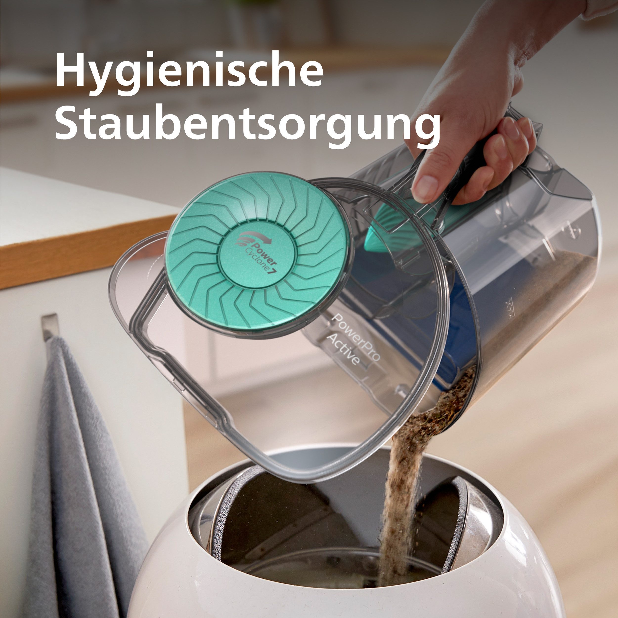 Philips Stofzuiger FC9555/09 met 1,5 l inhoud en tri-active+-zuigmond