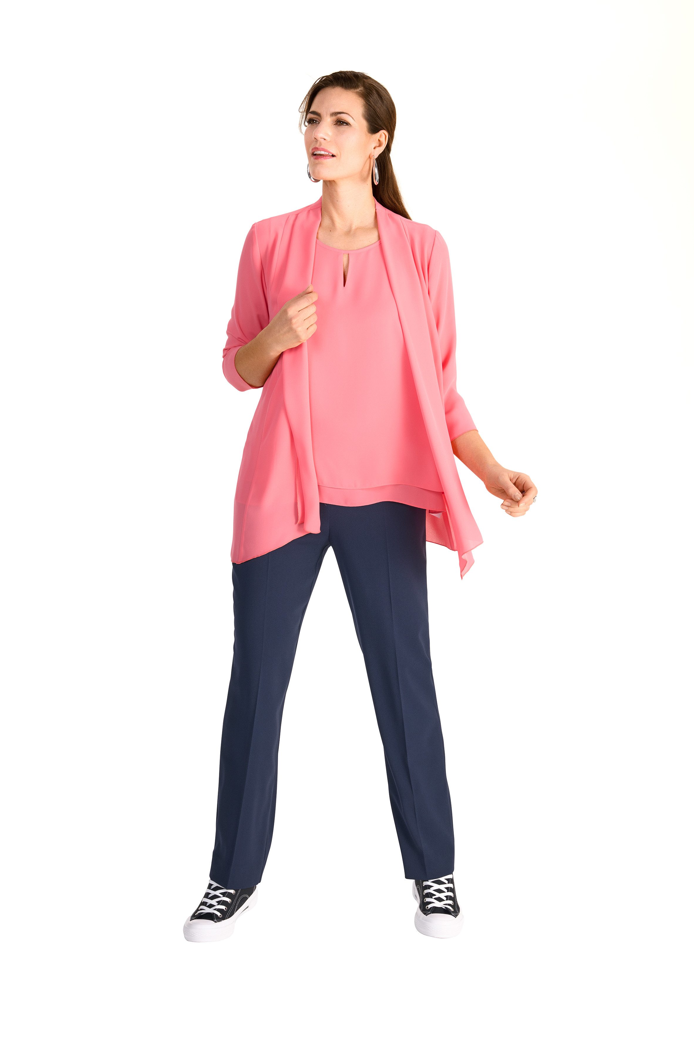 HERMANN LANGE Collection Blouseblazer in semi-transparante kwaliteit