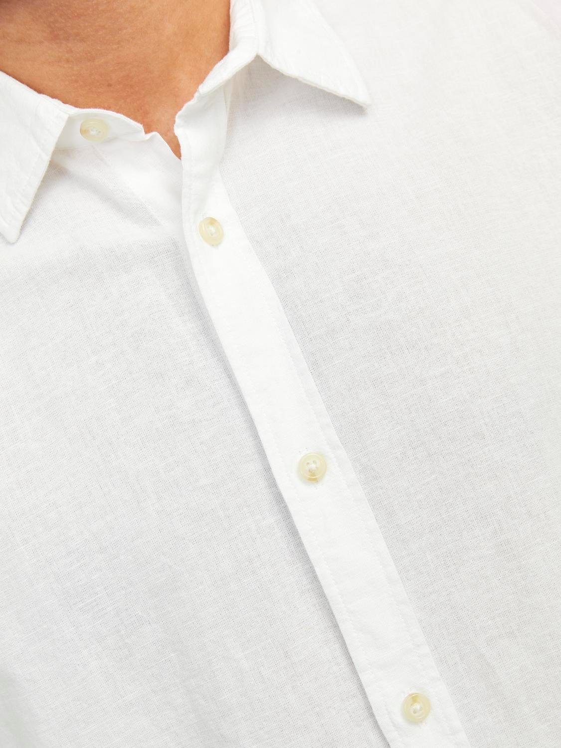Jack & Jones Overhemd met korte mouwen JJESUMMER LINEN BLEND SHIRT SS SN