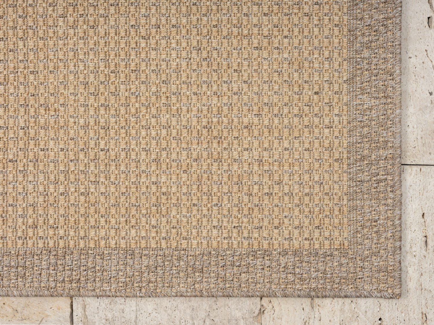 Myflair Möbel & Accessoires Vloerkleed Natura voorraadopruiming Uni-kleuren, met rand, geschikt voor buiten, balkon, terras