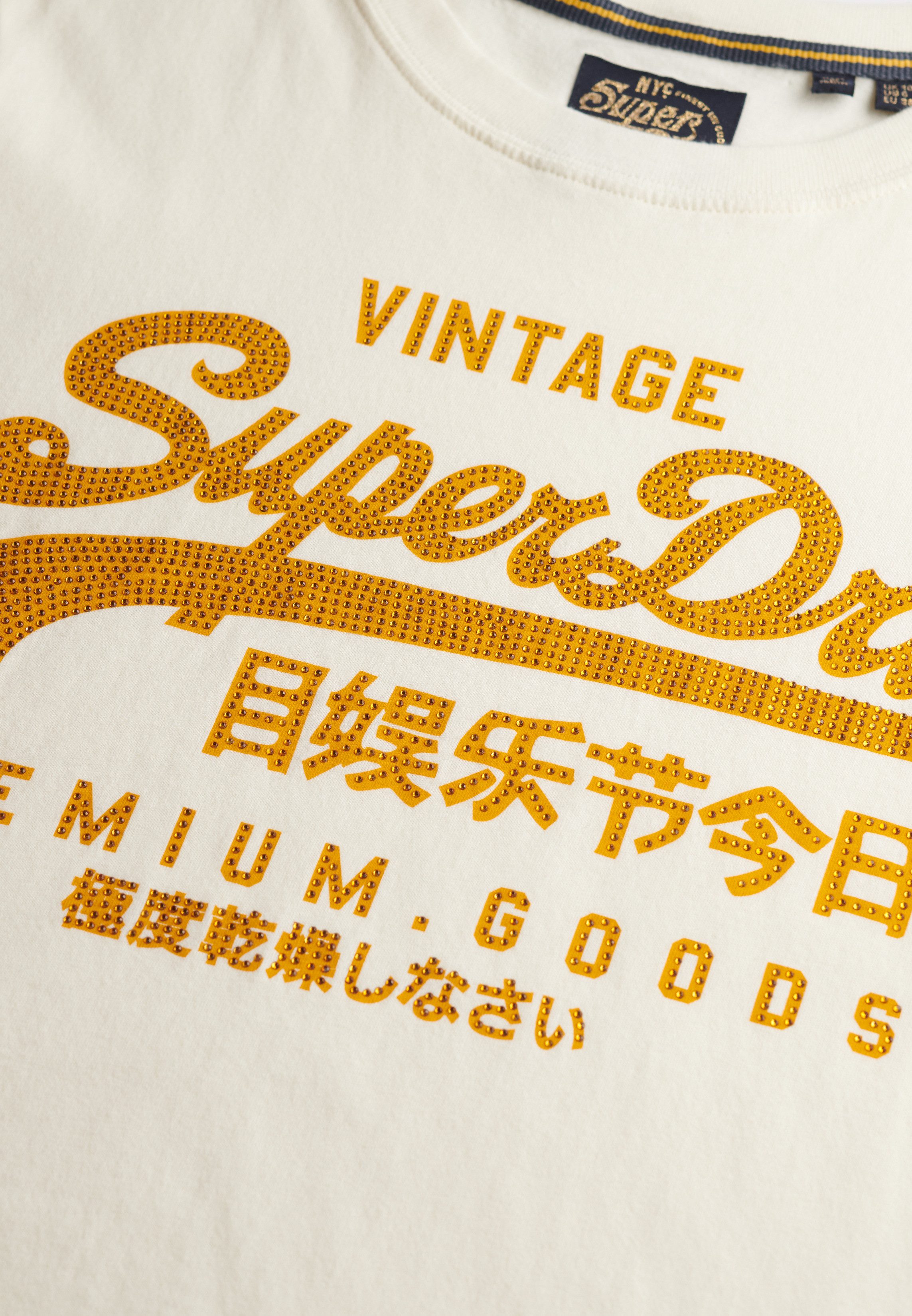 Superdry Shirt met print EMBELLISHED VL RELAXED TEE