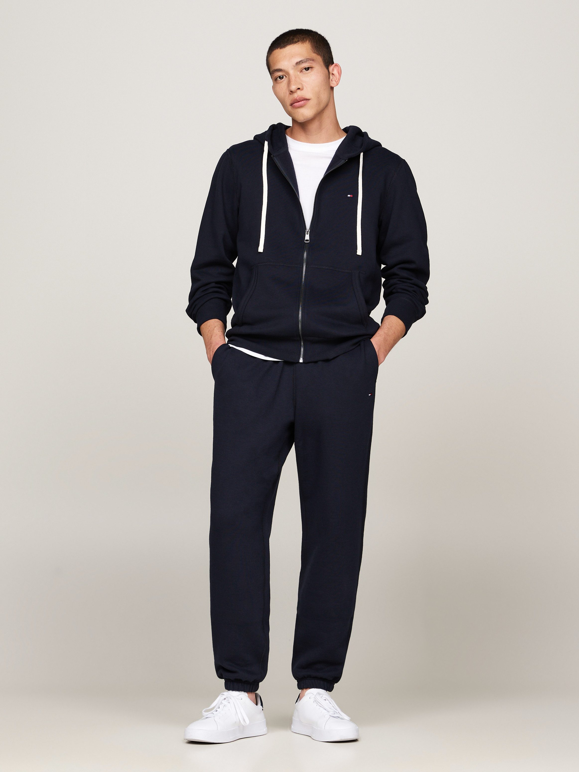 Tommy Hilfiger Capuchonsweatvest ESSENTIAL FLEECE ZIP THROUGH