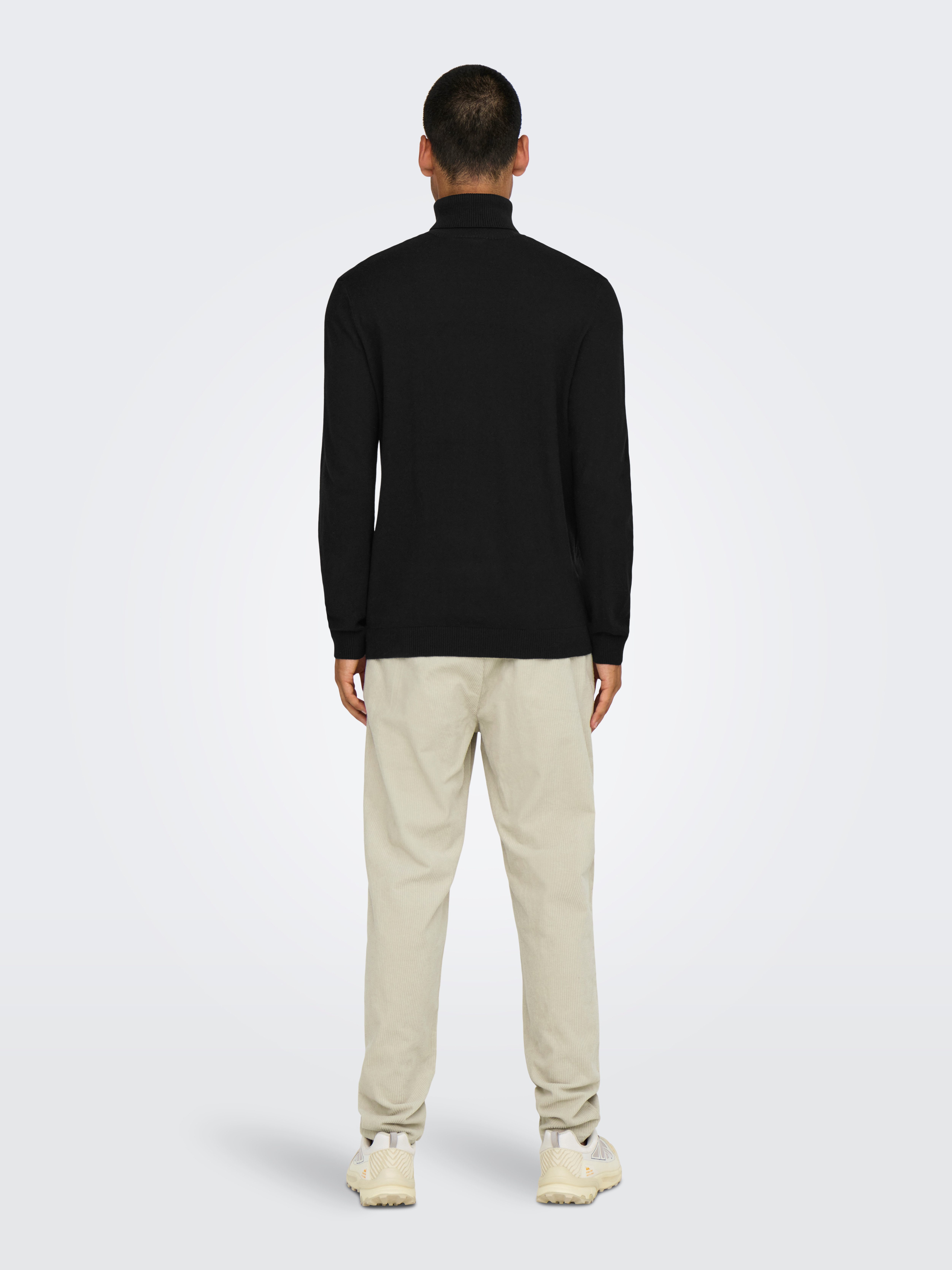 ONLY & SONS Trui met staande kraag ONSLOUI REG 12 MEL ROLL KNIT NOOS