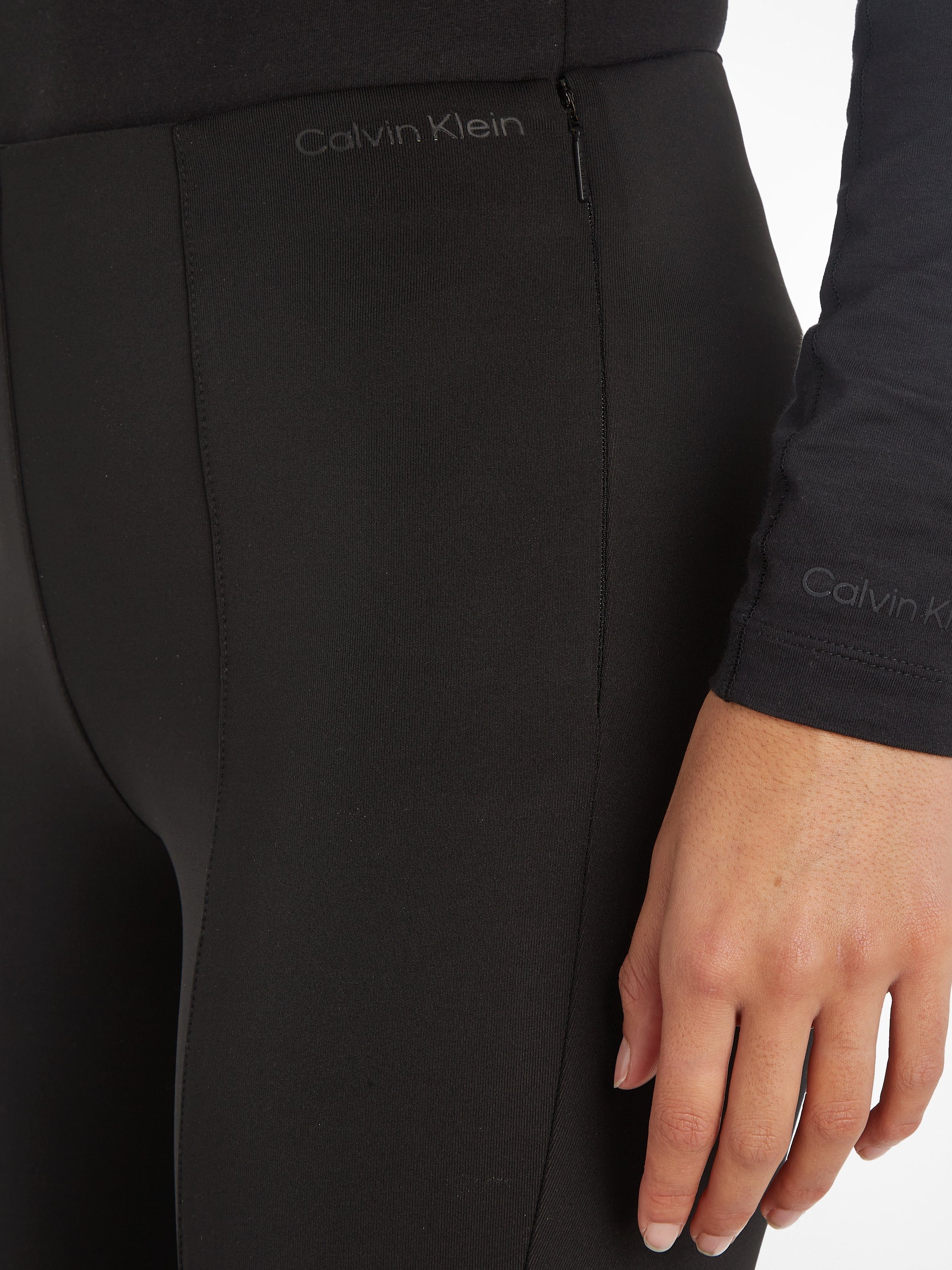 Calvin Klein Legging TECHNICAL KNIT LEGGING met ritssluiting onder in de pijpen