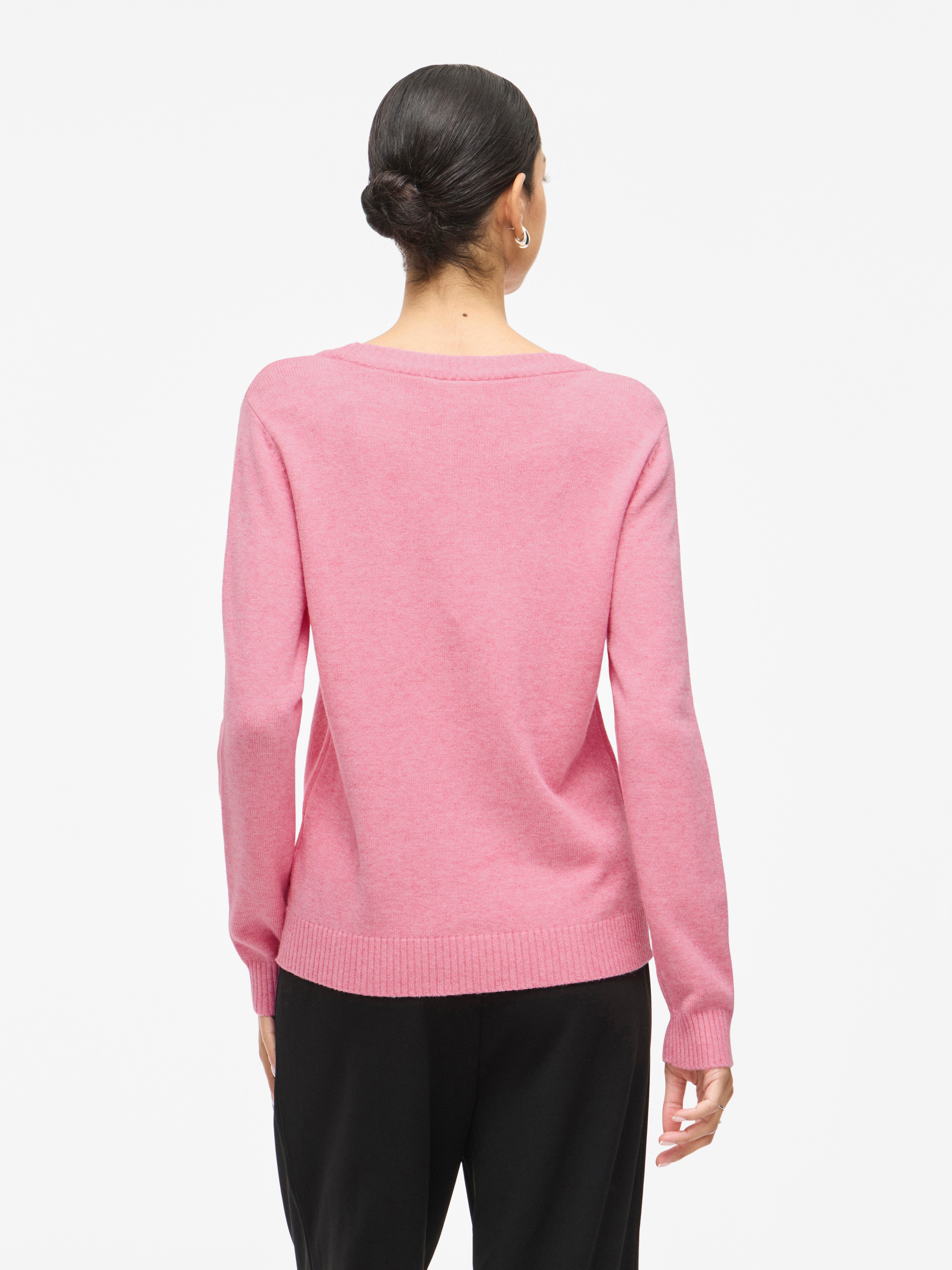 Vila Trui met ronde hals VIRIL O-NECK L/S KNIT TOP - NOOS