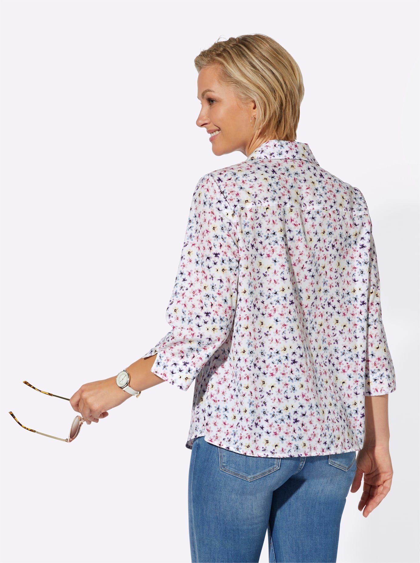 Classic Basics Blouse met korte mouwen