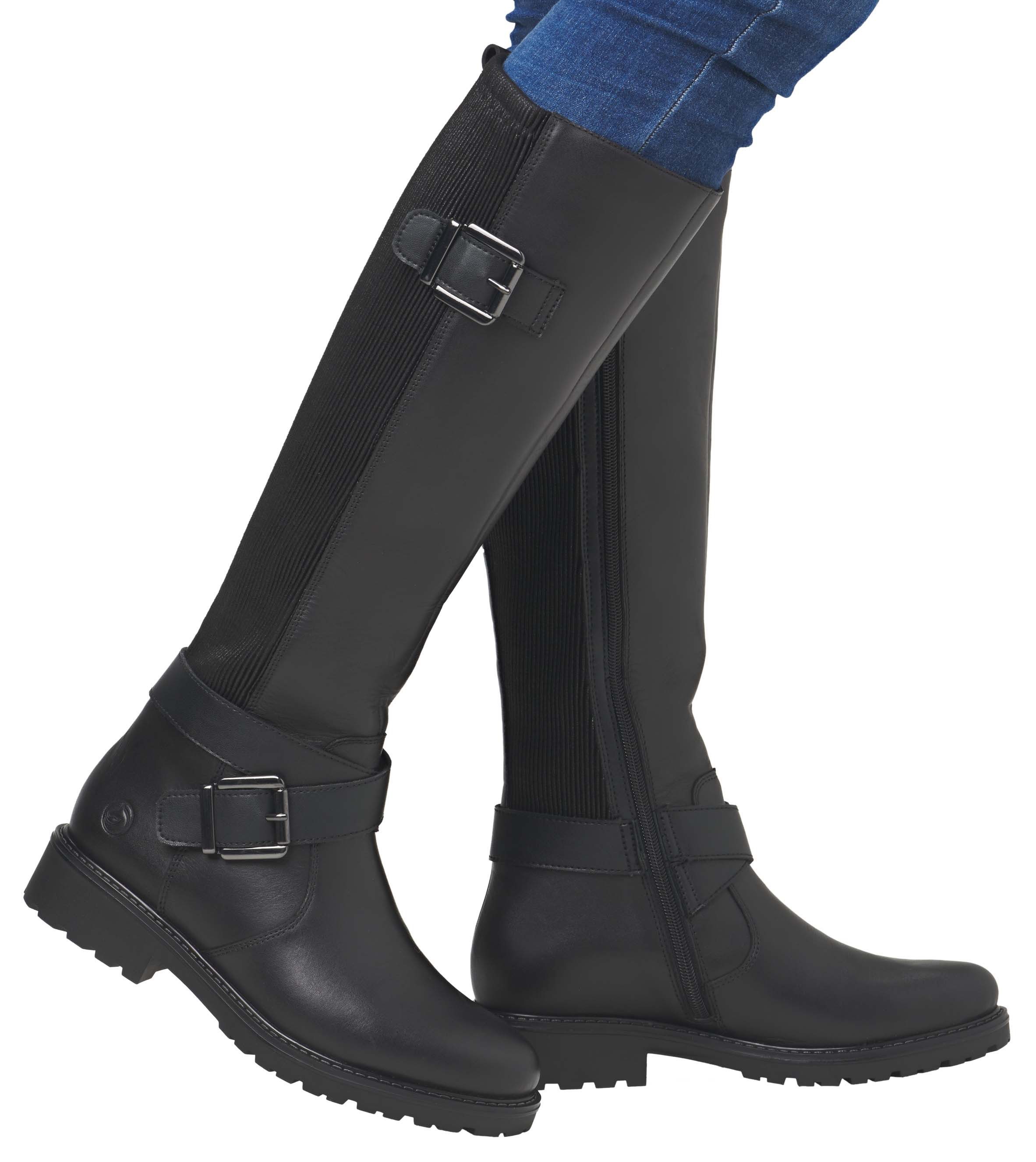 Remonte Laarzen Elisabeth Hurley-Collection hakken, herfstmode, lange laarzen met binnenrits