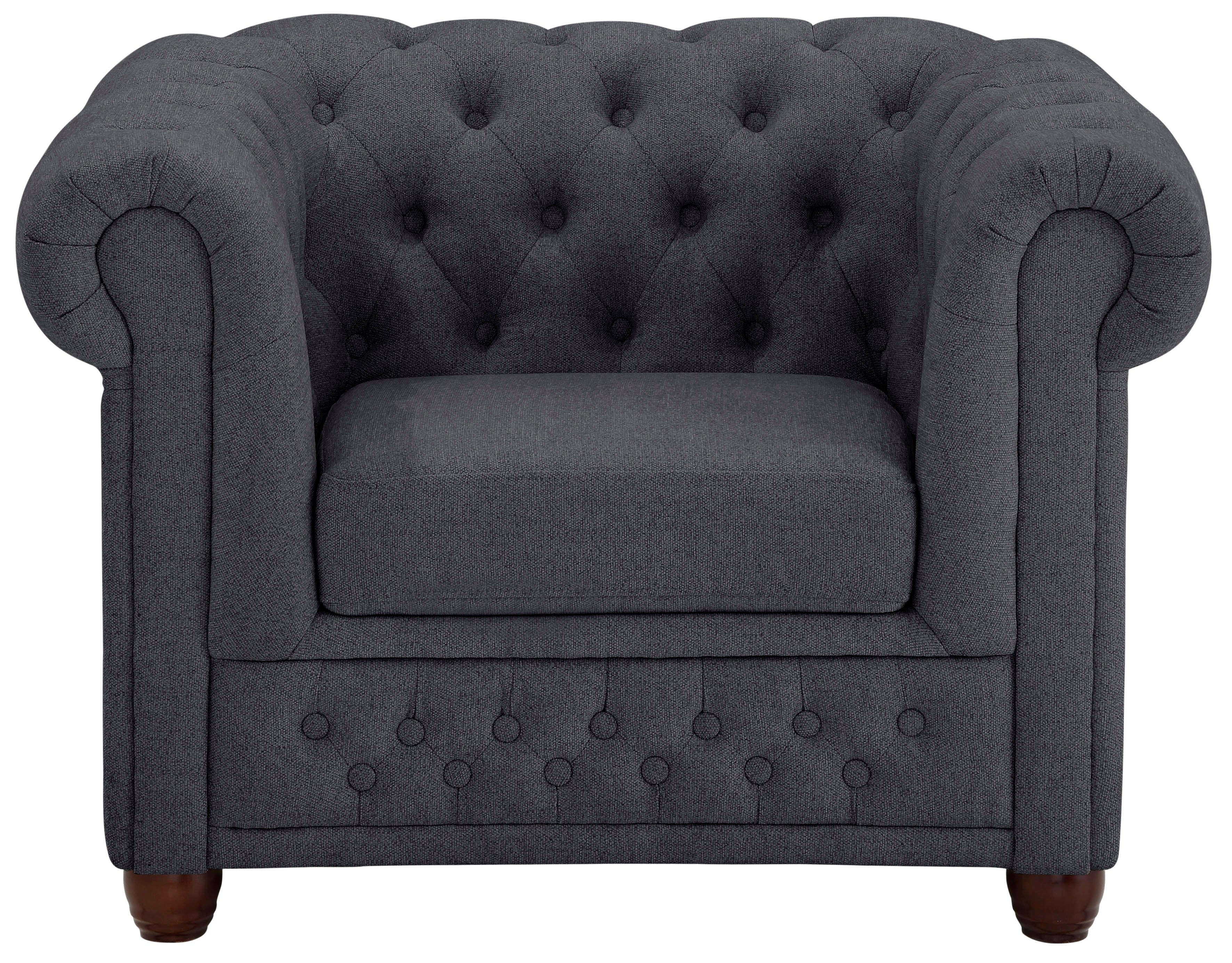 Home affaire Chesterfield-fauteuil New Castle fauteuil hoogwaardige capitonnage, bxdxh: 104x86x72 cm
