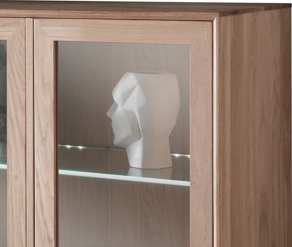 Home affaire Dressoir Koda inclusief verlichting, verstelbare glazen platen