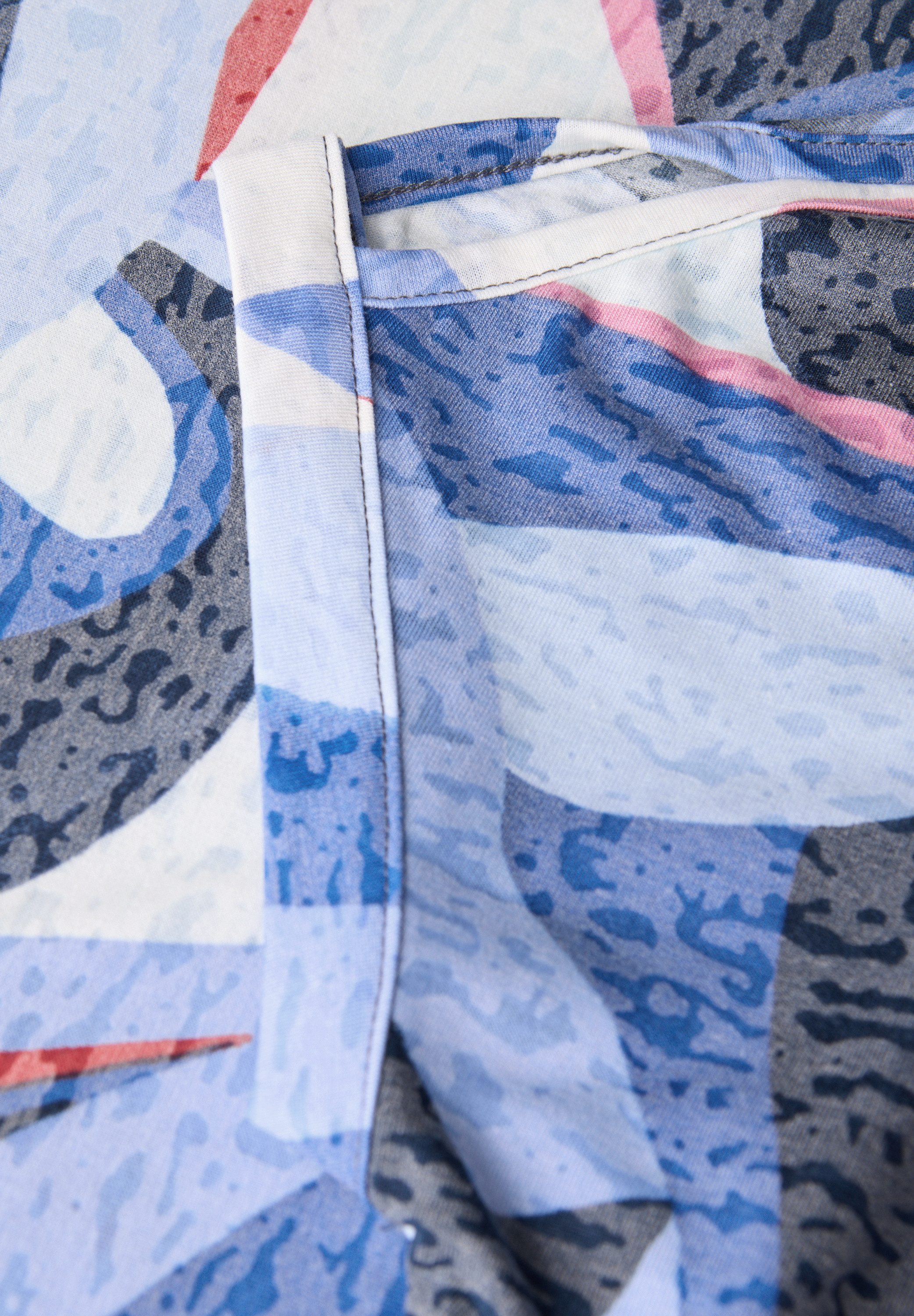 Cecil Shirt met print met etskant look