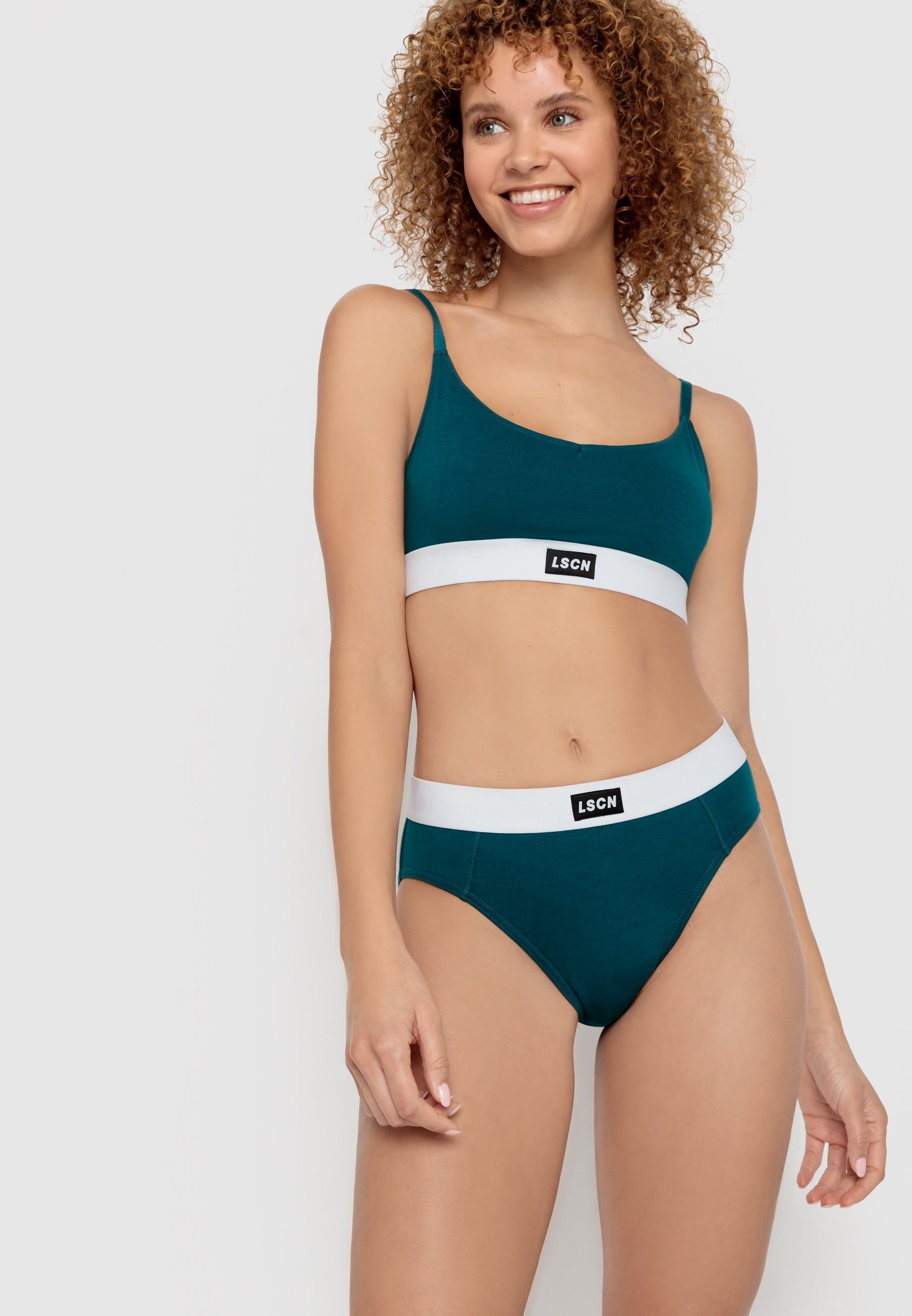 LSCN by LASCANA Bustier met brede boord (set, 2-delig)