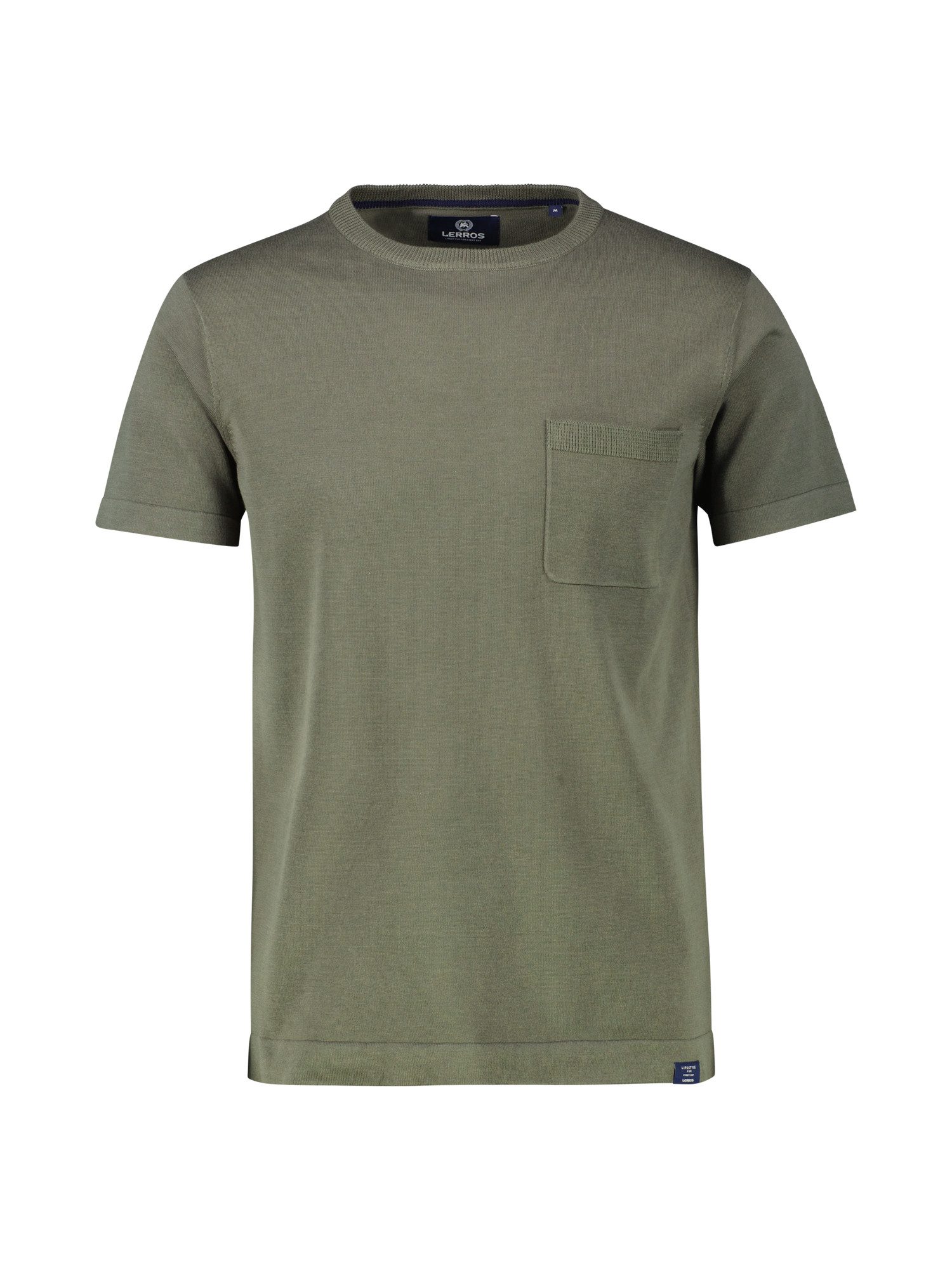 Lerros T-shirt LERROS Gebreid T-shirt met borstzak