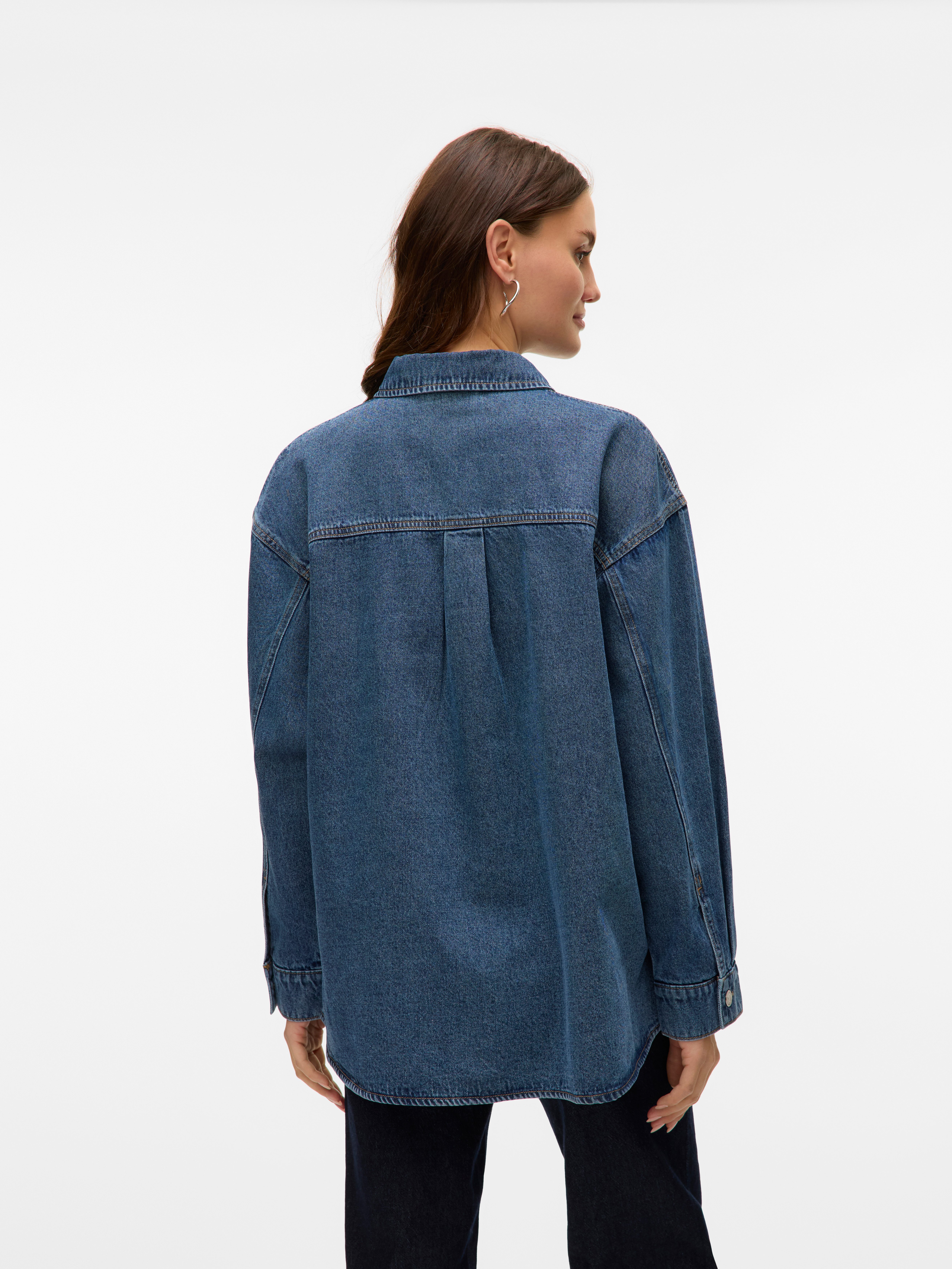 Vero Moda Jeans blouse VMJENNIE LS OVERSIZE DENIM SHIRT GA NOOS