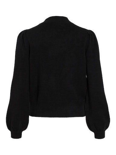 Vila Trui met ronde hals VIRIL TURTLE-NK BALLOON L/S TOP - NOOS