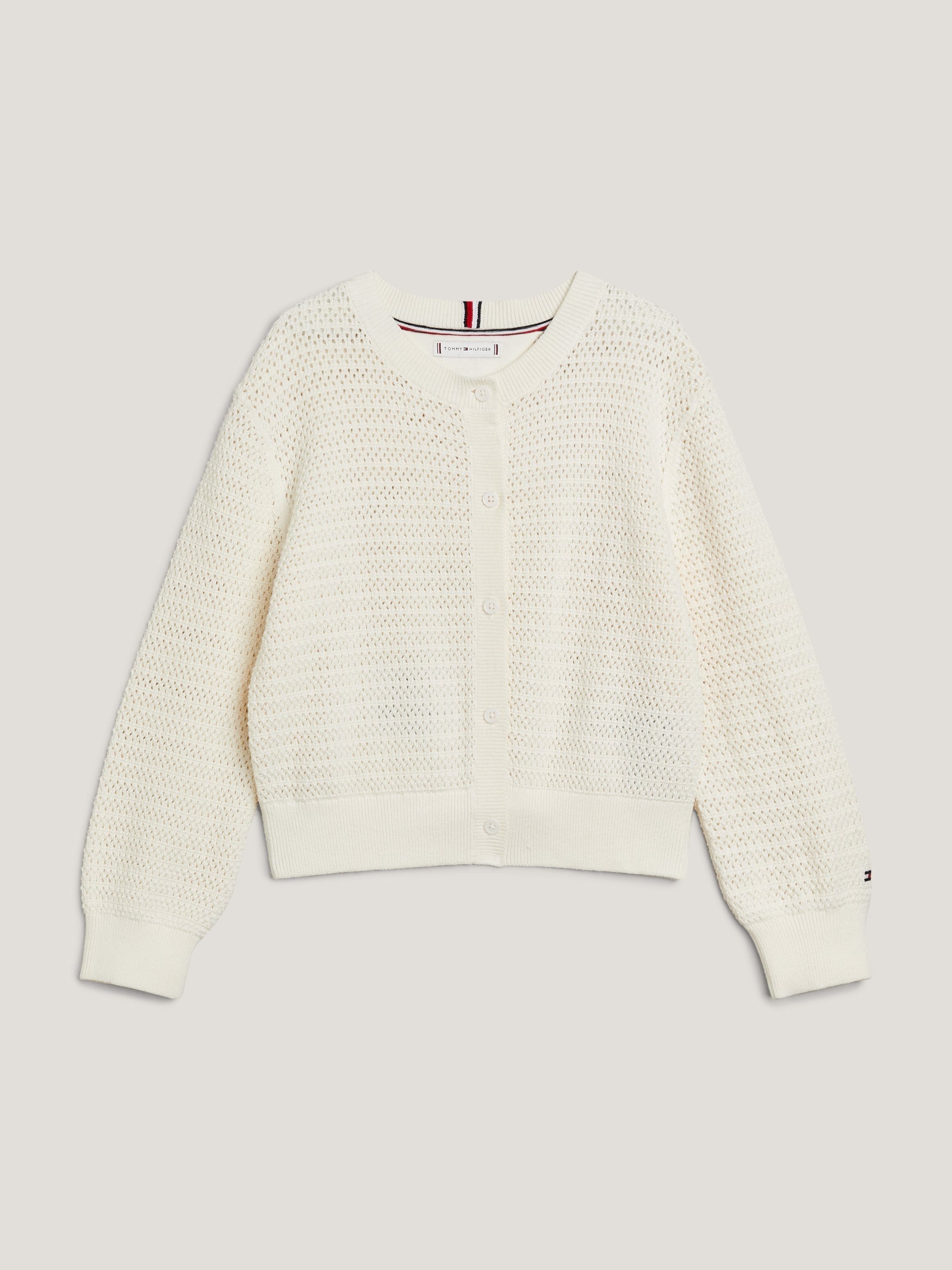 Tommy Hilfiger Vest CROCHET CARDIGAN Kinderen tot 16 jaar