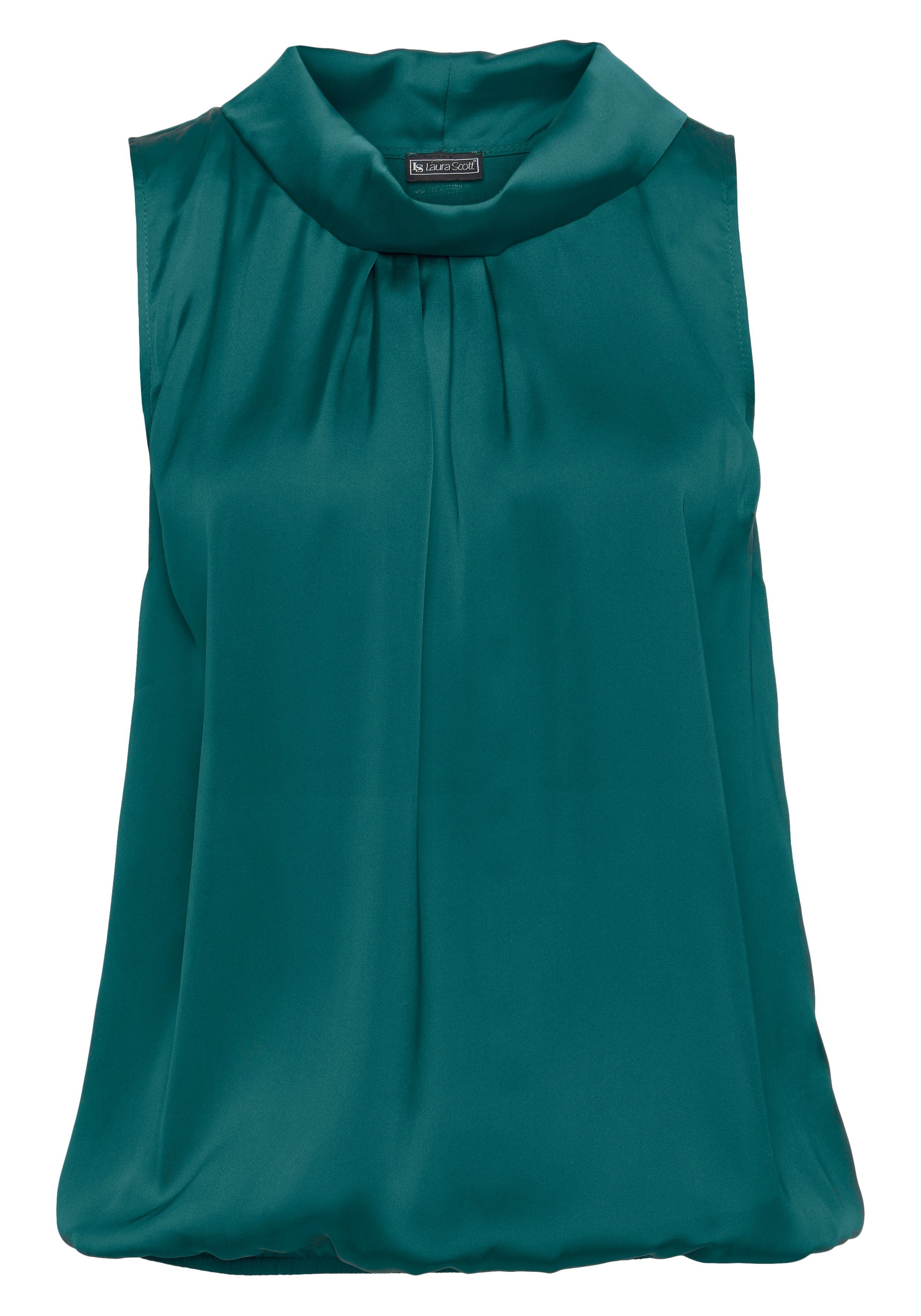Laura Scott Top van satijn en jersey - nieuwe kleuren