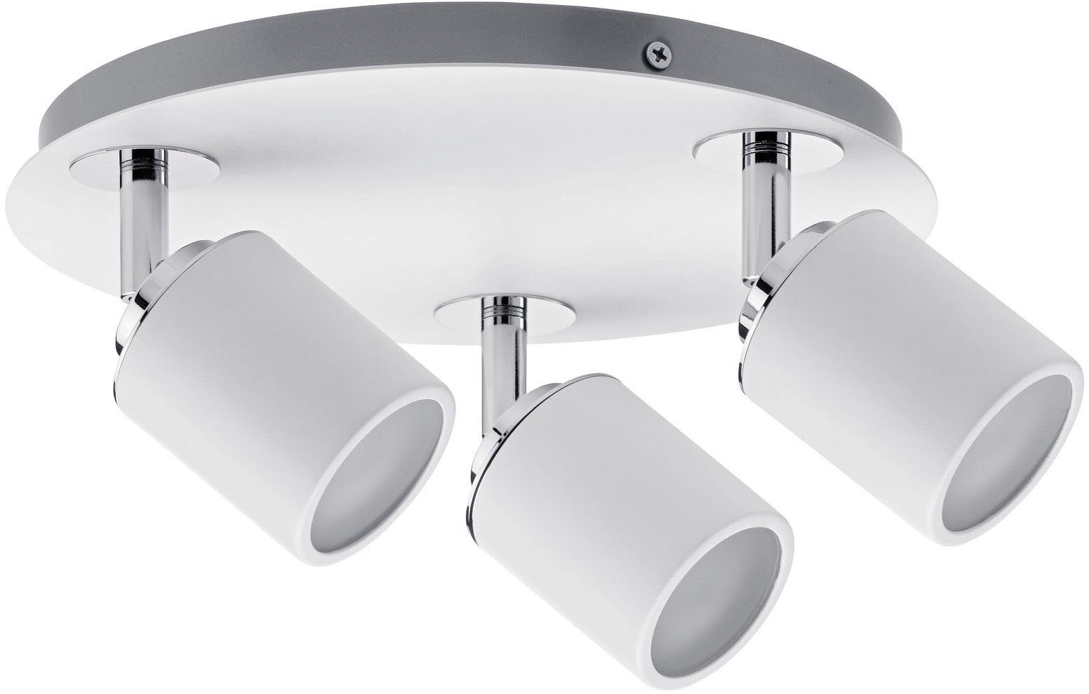 Paulmann Led-plafondlamp GU10, 3-spot Gu10 Wit/Chroom Tube zonder lichtbron, max. 10W (1 stuk)