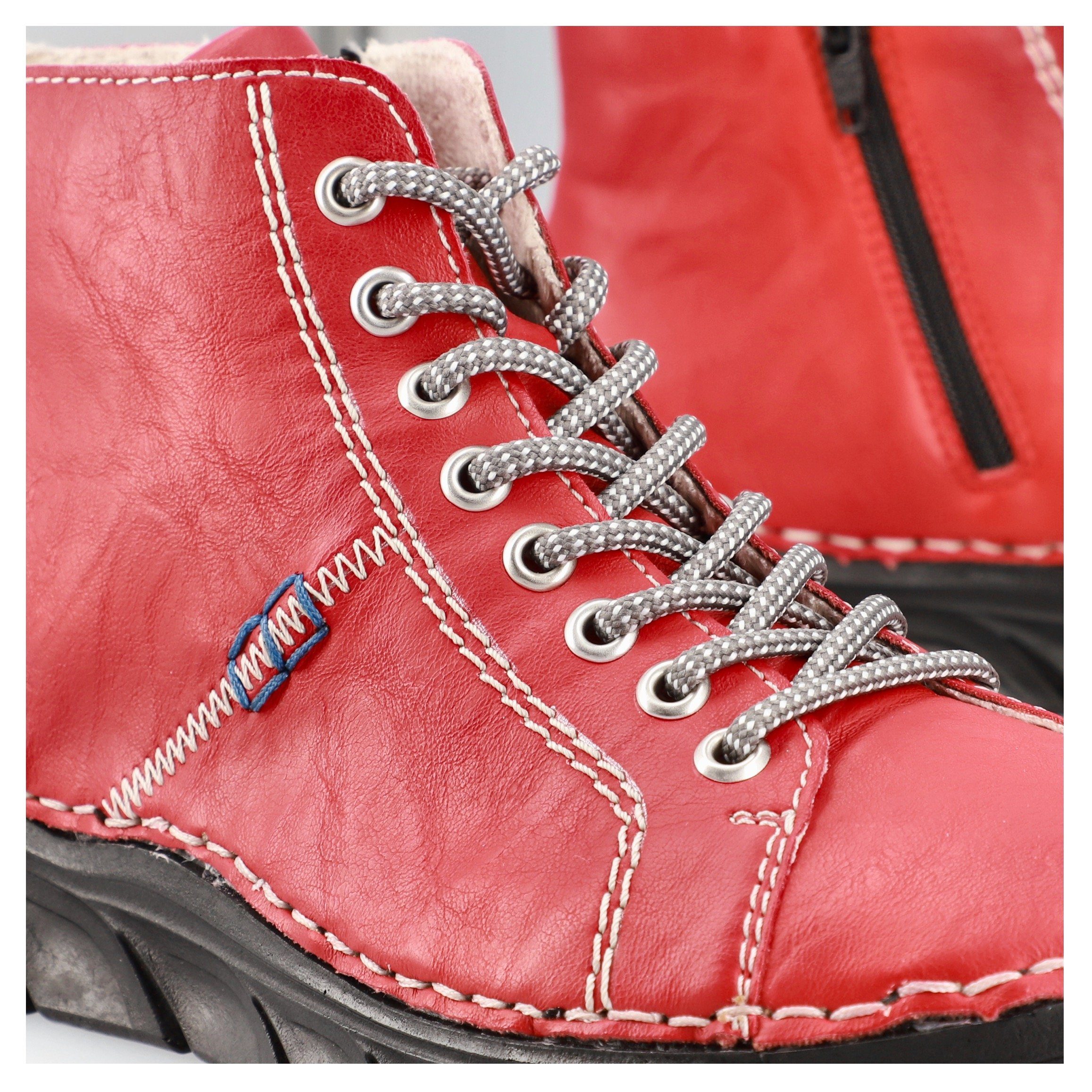 Rieker Hoge veterschoenen , veterschoen, high top sneaker, veterschoen met contraststiksel