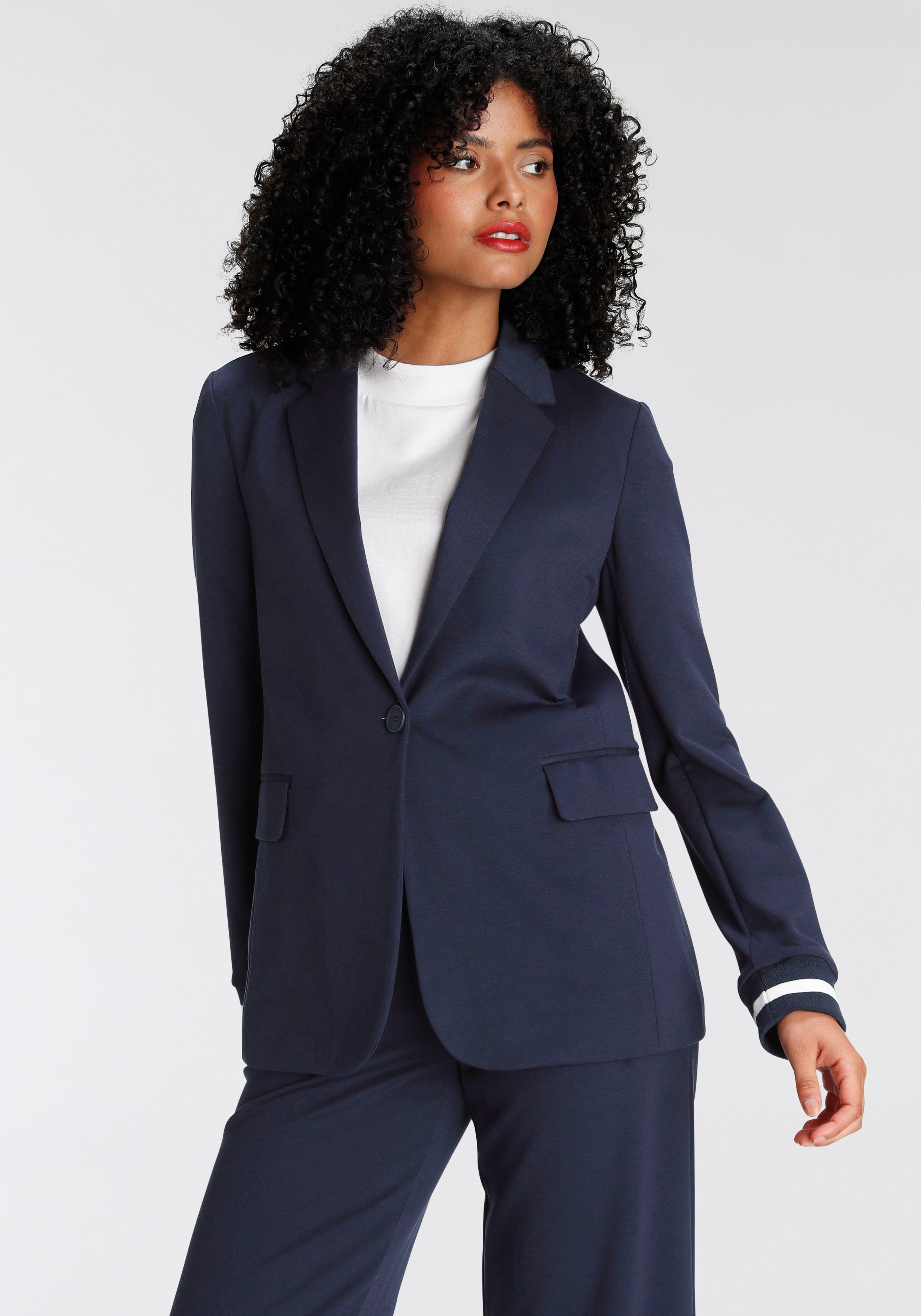 ajc jerseyblazer blauw