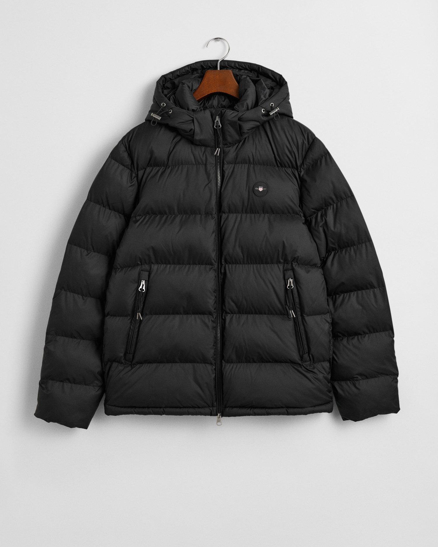 Gant Gewatteerde jas ACTIVE CLOUD JACKET Met windbeschermende boorden siliconen merkembleem