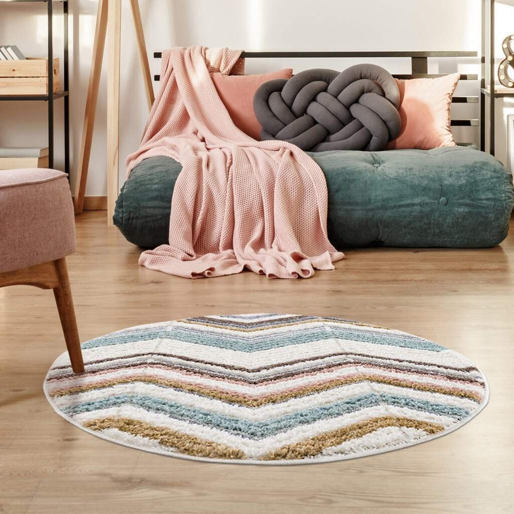 Carpet City Hoogpolig vloerkleed Focus bijzonder zacht, zigzag/ chevron look, 3d-effect, woonkamer & slaapkamer