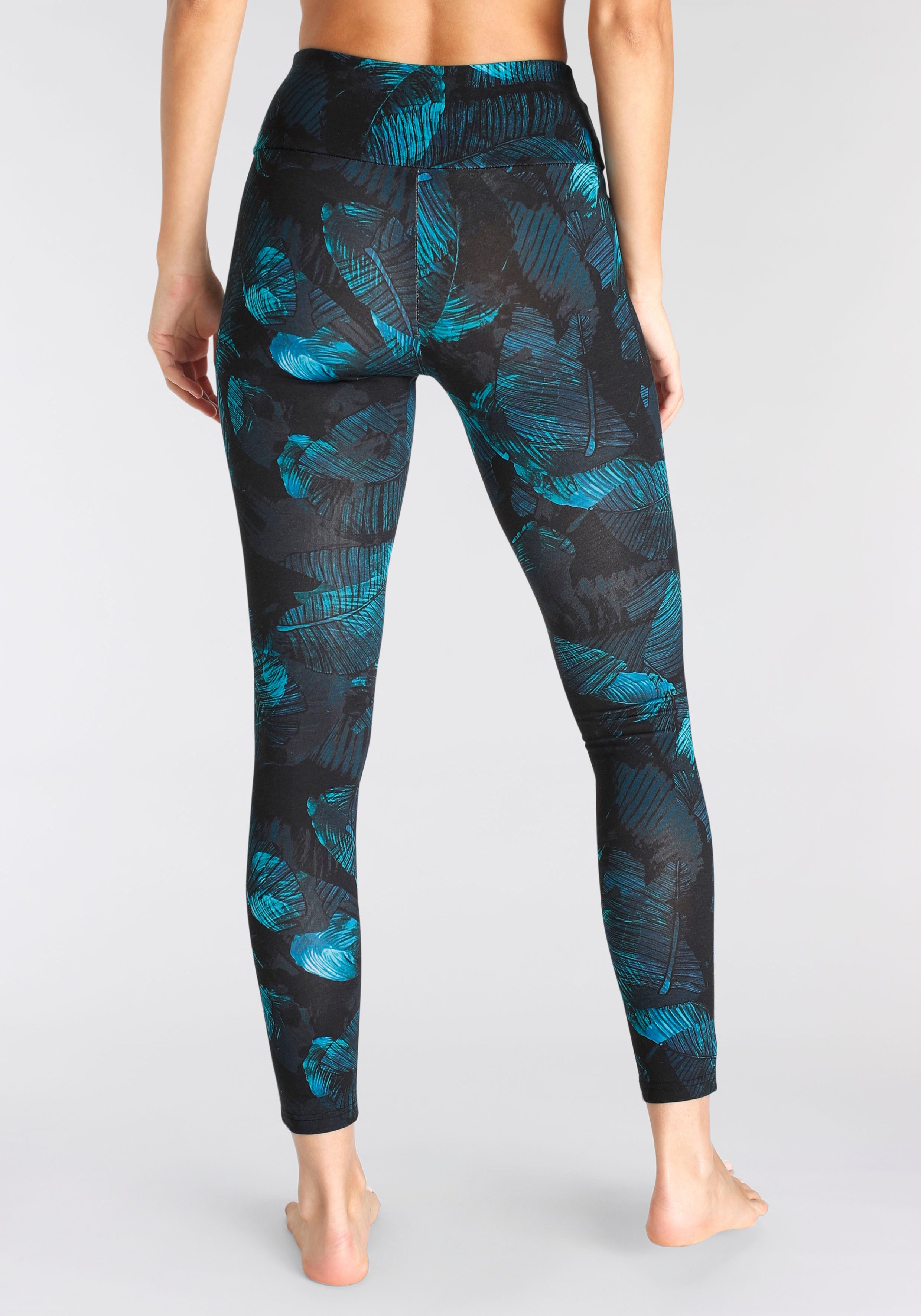 H.I.S Legging met tropische palmprint, loungewear