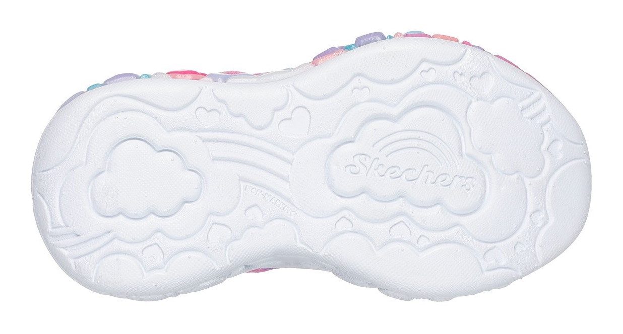 Skechers Babyschoentjes ETERNAL HEART LIGHTS , blink,-klittenbandschoen met hart-applicatie, maat sjabloon om te downloaden