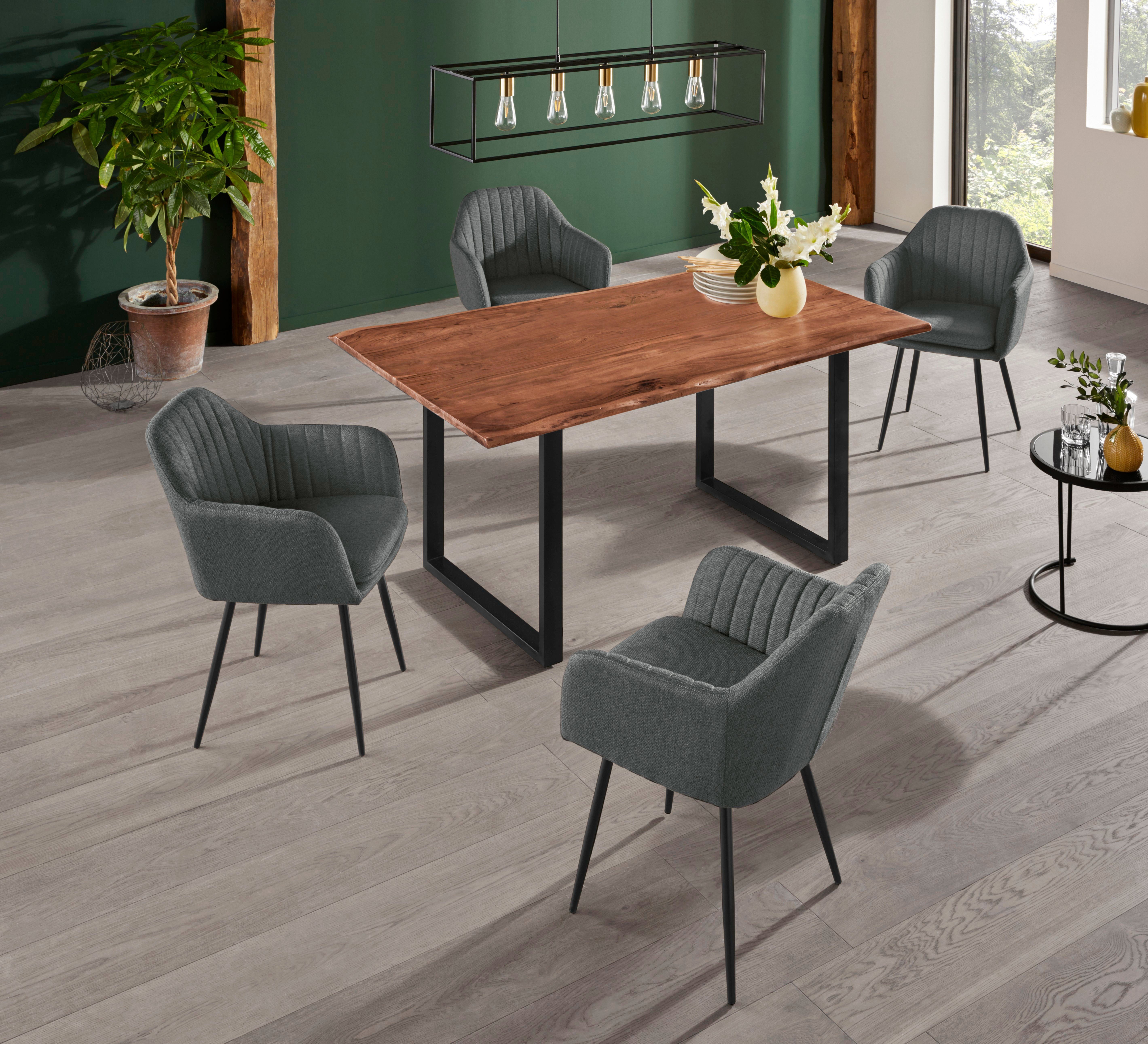 HELA Stoel met armleuningen Carla comfortabele fauteuil, kuipstoel (set)