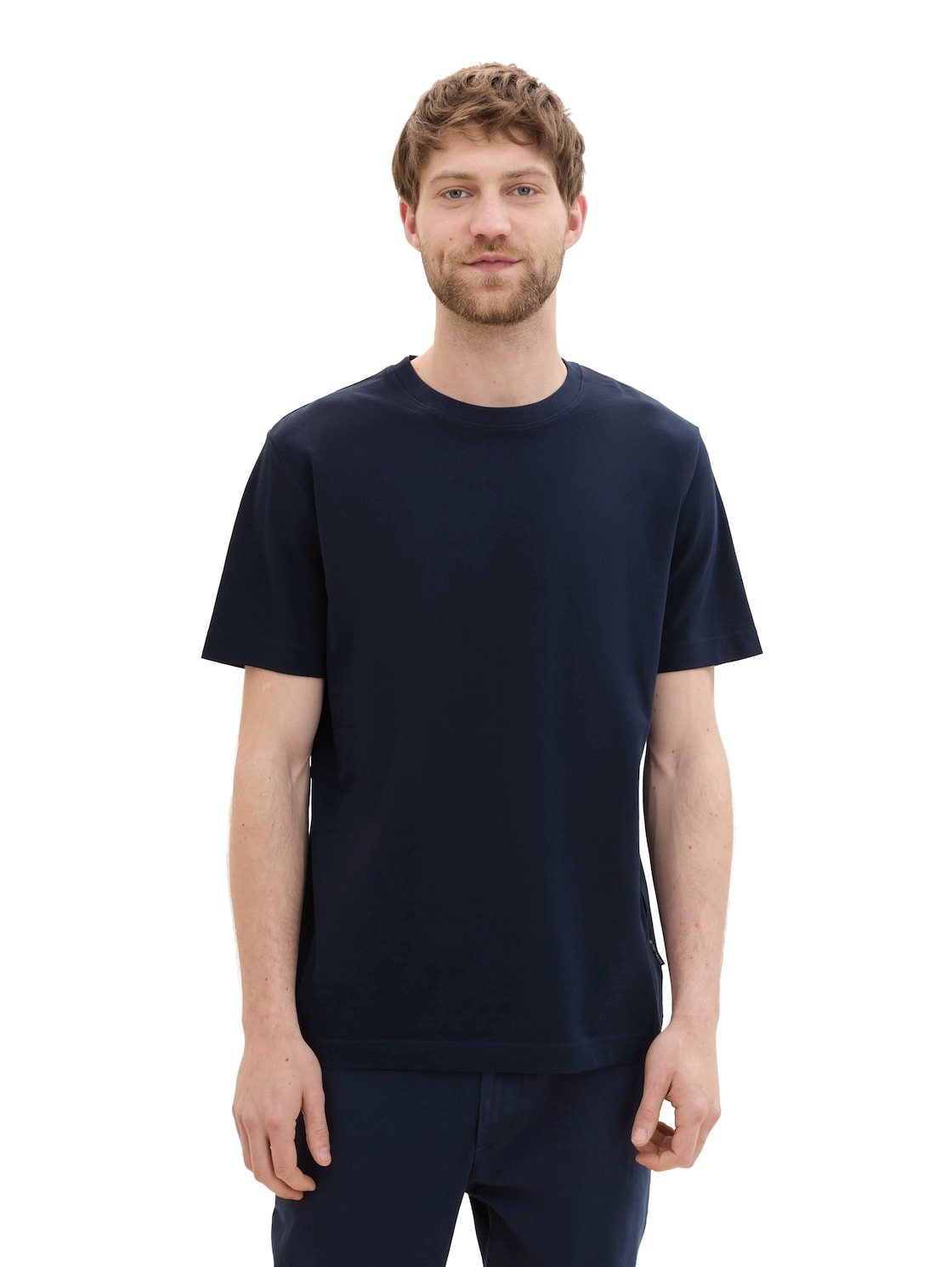 Tom Tailor T-shirt met piqué structuur