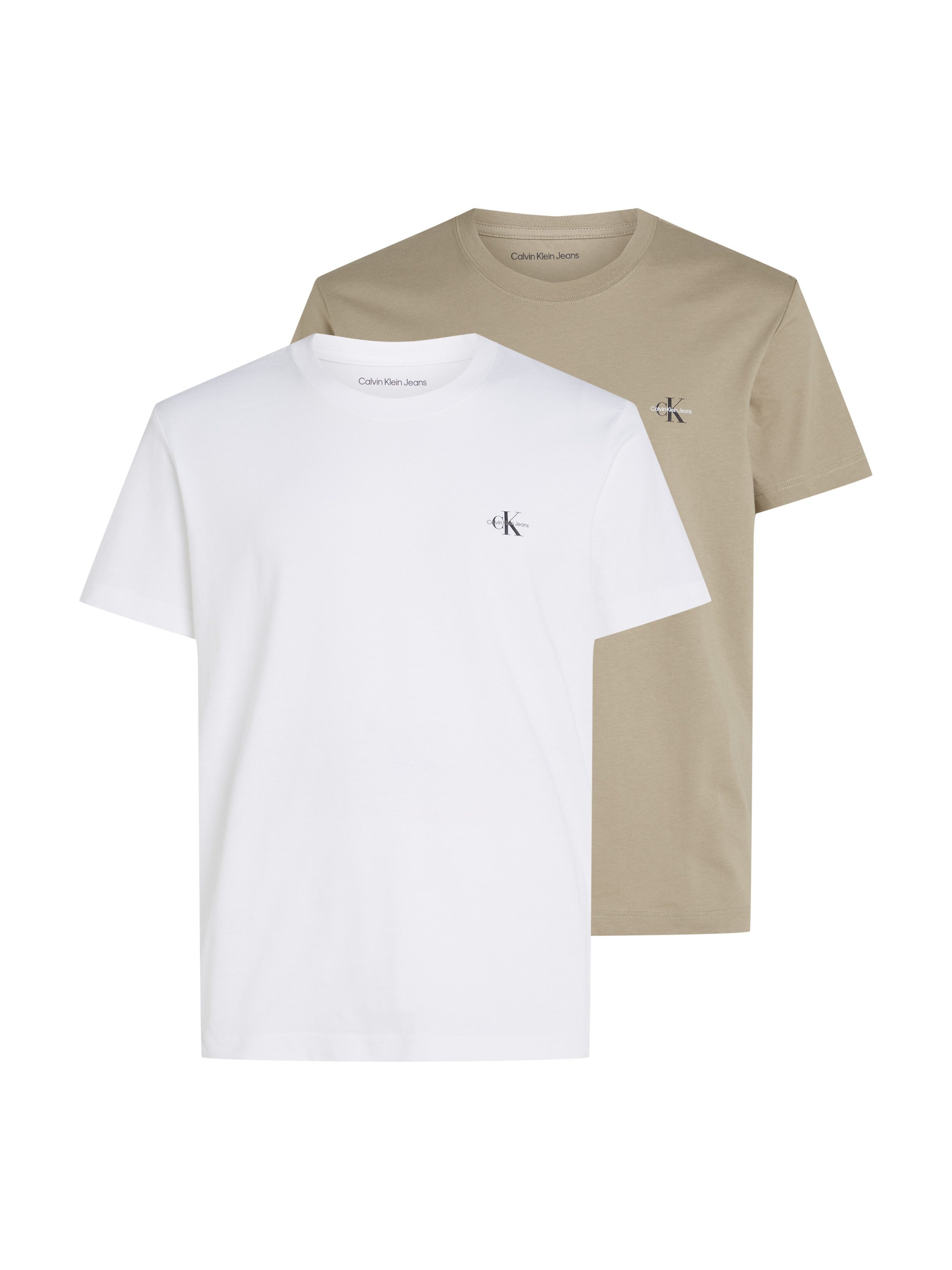 Calvin Klein T-shirt 2 PACK MONOLOGO T-SHIRT (Set van 2)