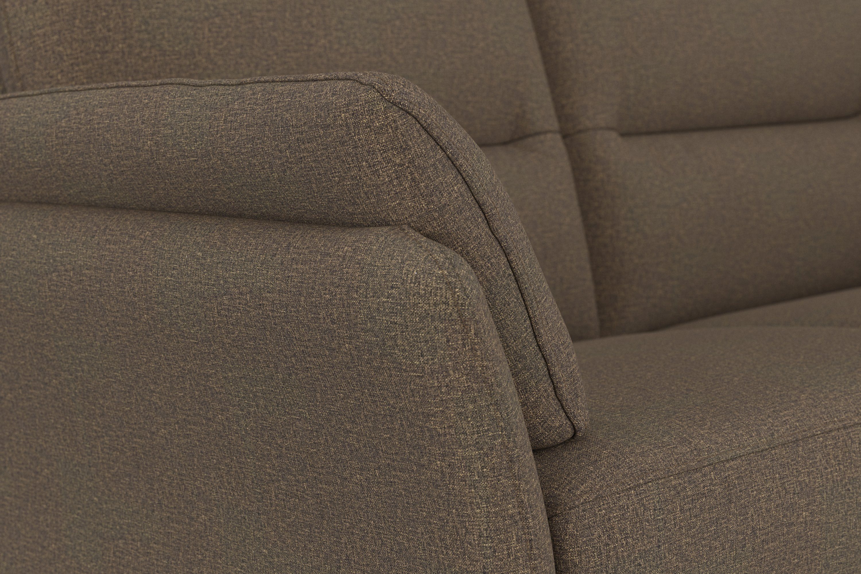 DOMO collection 2-zitsbank Pina, smalle armleuningen, met bonellvering, compact & elegant