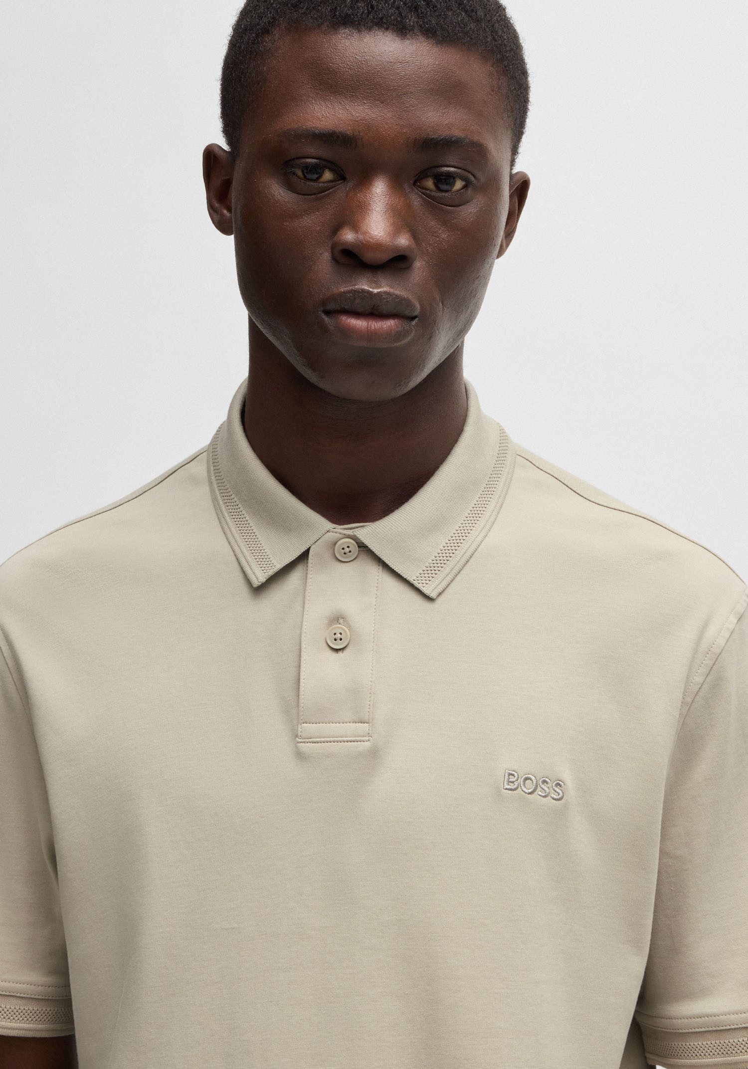 Boss Orange Poloshirt Pe met een polokraag