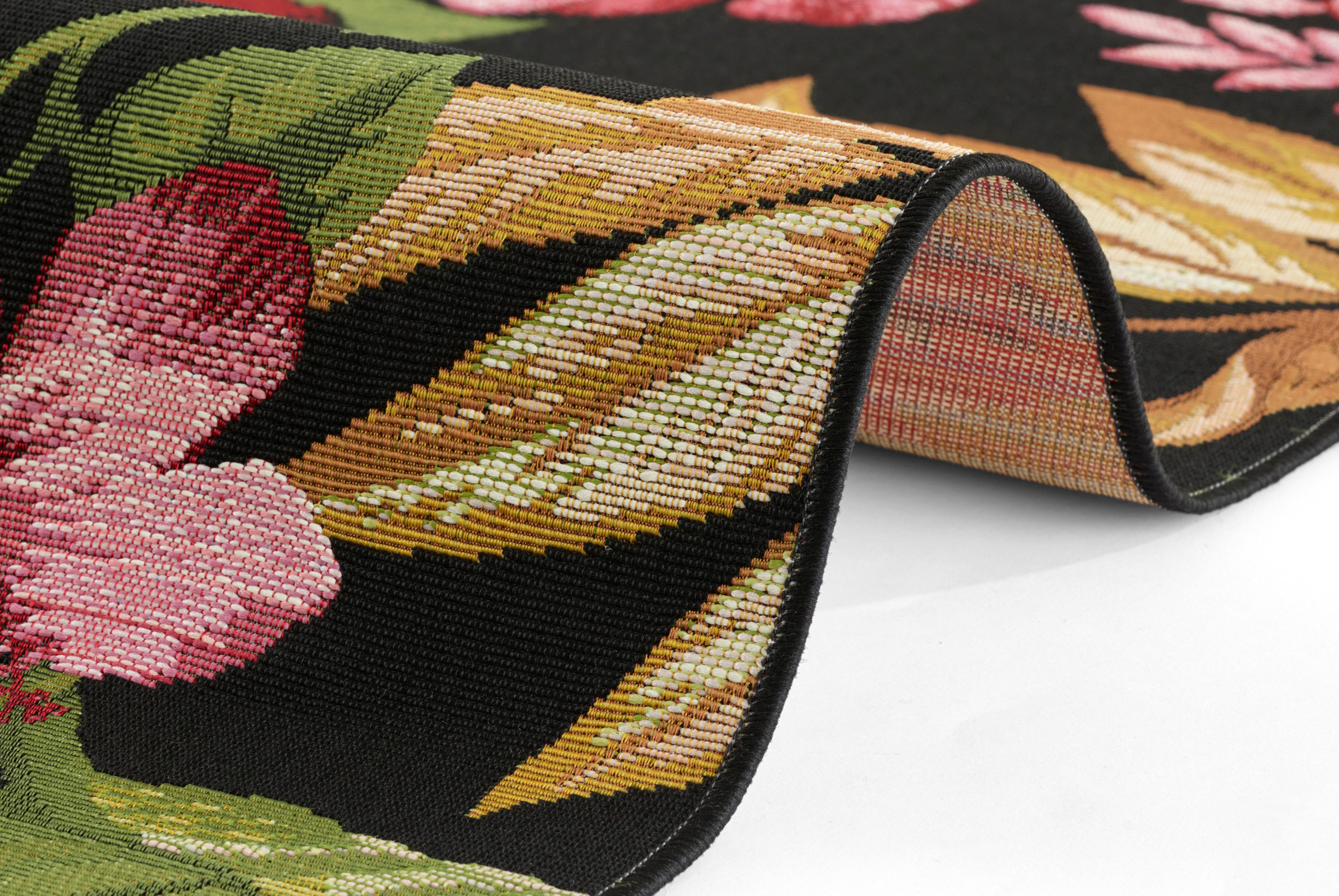 HANSE Home Outdoorkleed Tropical Flowers In-& outdoor, tapijt, weerbestendig, balkon, tuin, woonkamer, floraal