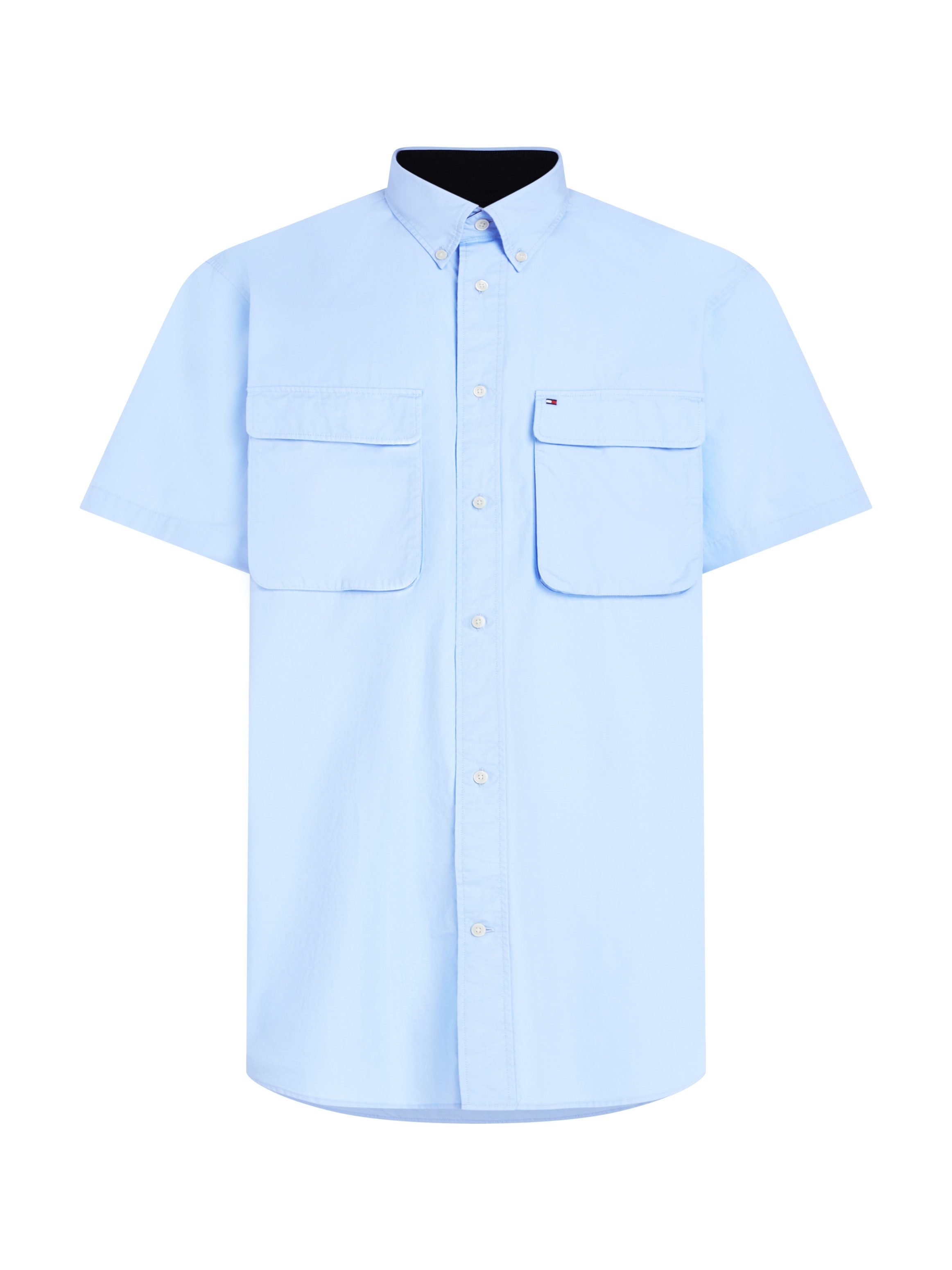 Tommy Hilfiger Overhemd met korte mouwen WCC POPLIN TWO POCKET SHIRT S/S