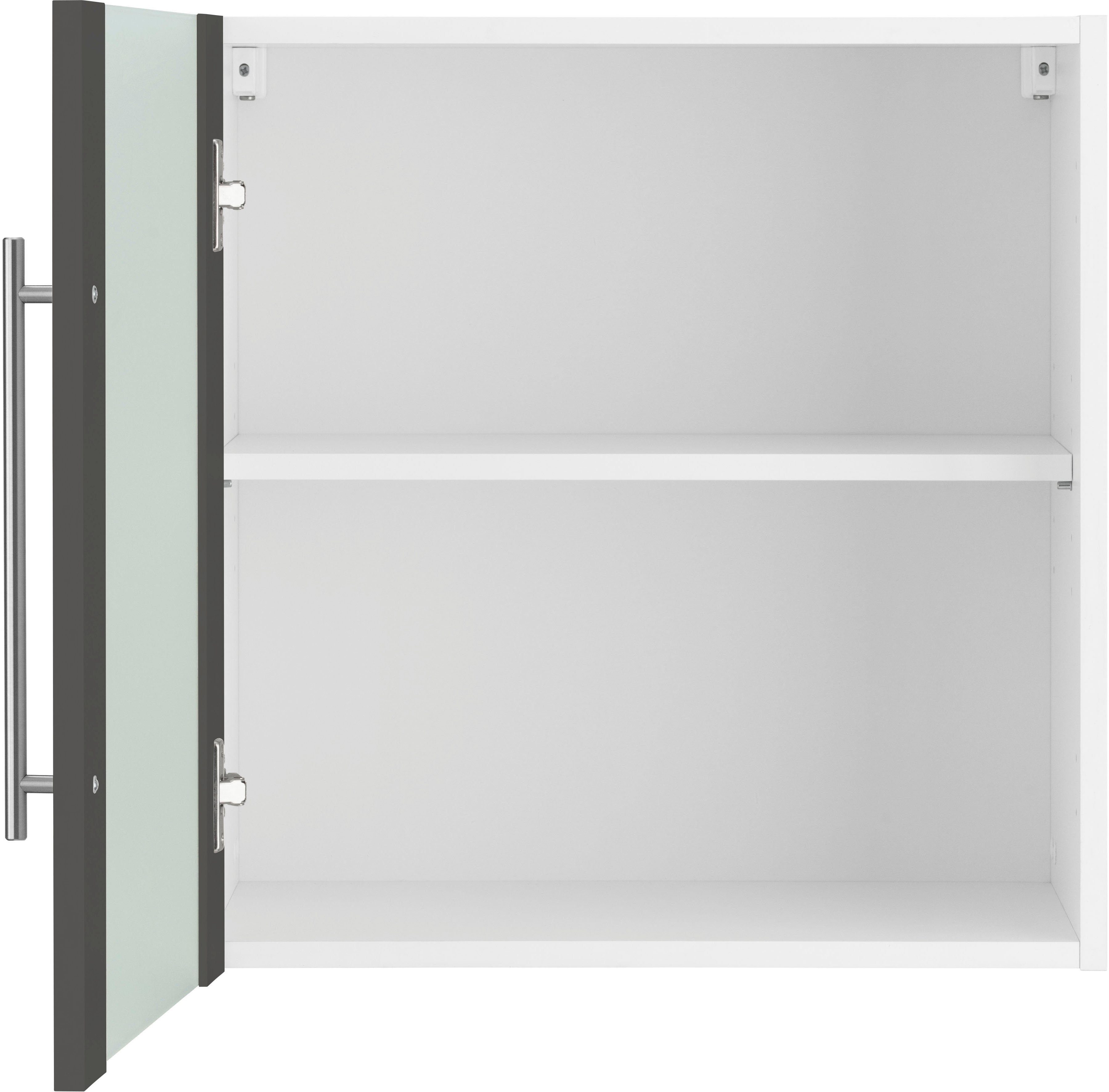 wiho Küchen Hangend kastje met glasdeur Unna Front met glasinzet