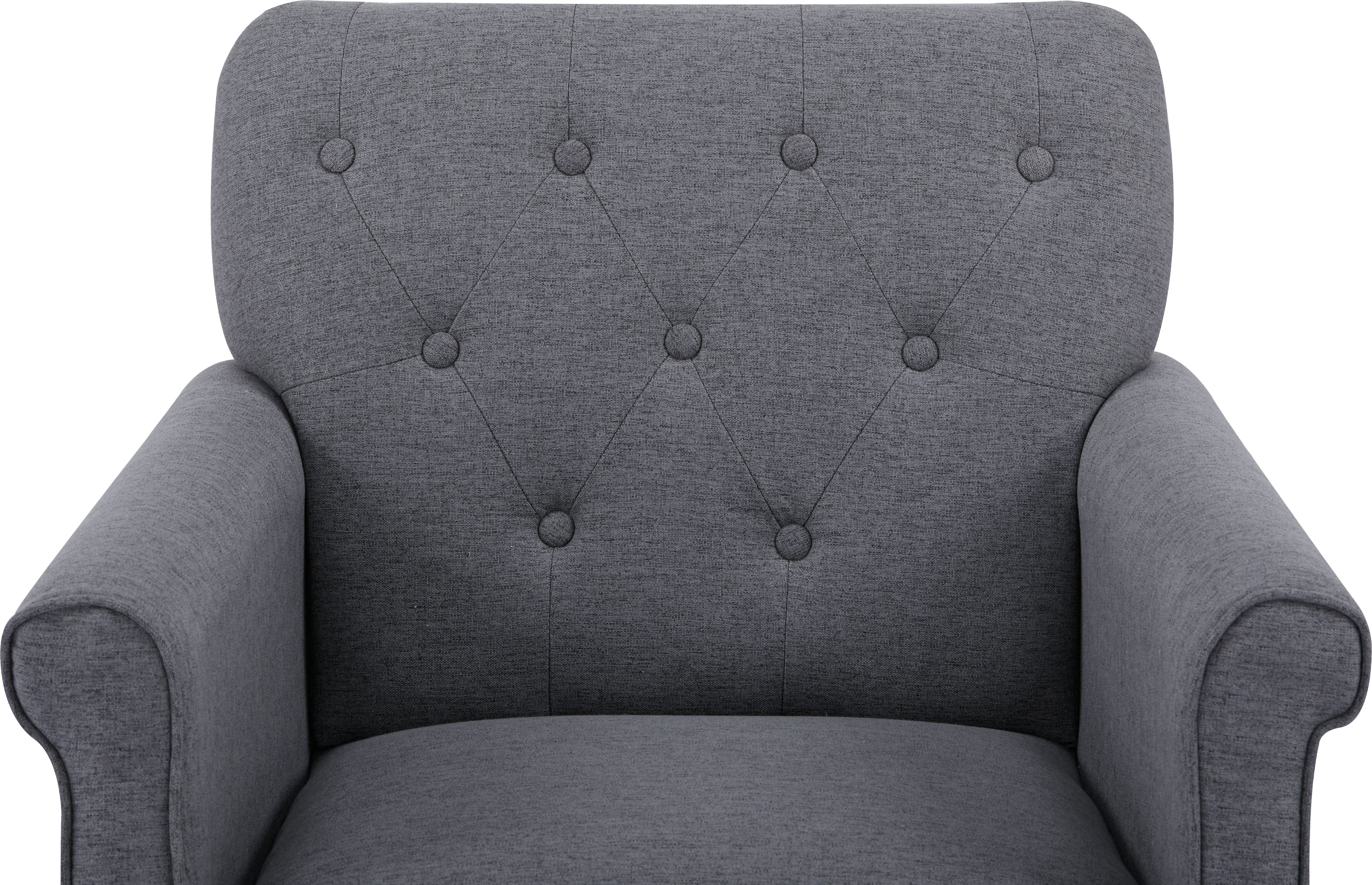 Home affaire Fauteuil RANNA, fauteuil woonkamer in Chesterfield-look