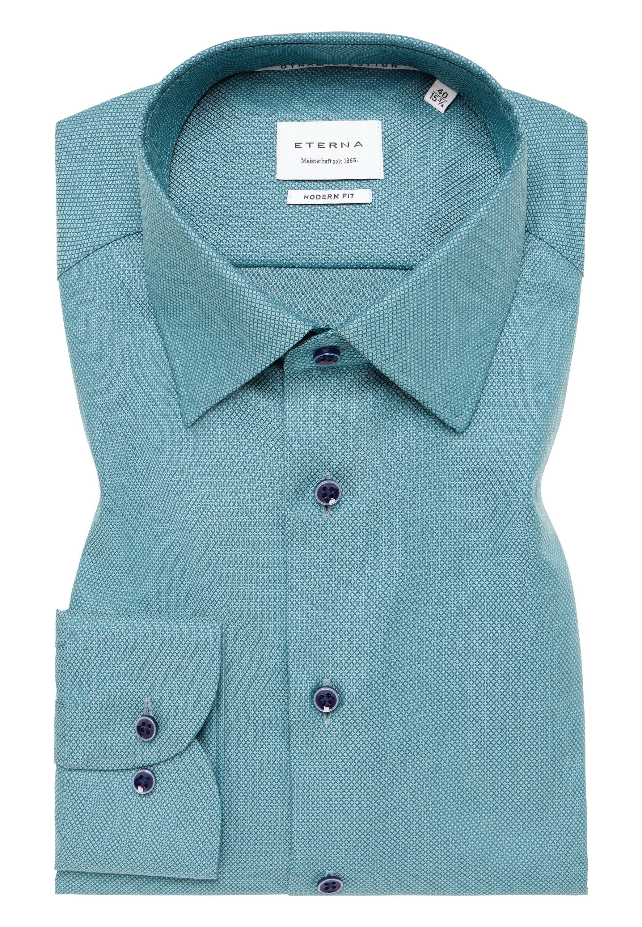 Eterna Overhemd met lange mouwen MODERN FIT NON IRON (strijkvrij)