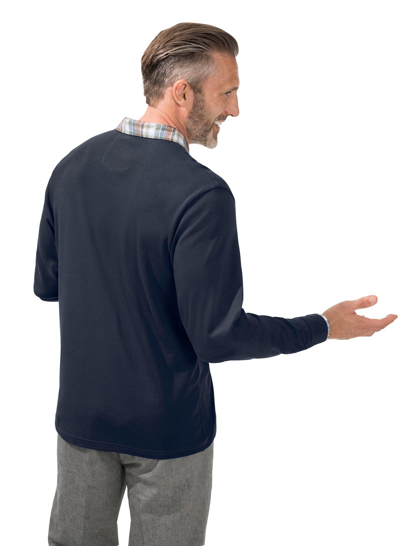 Classic Basics Poloshirt met lange mouwen (1-delig)