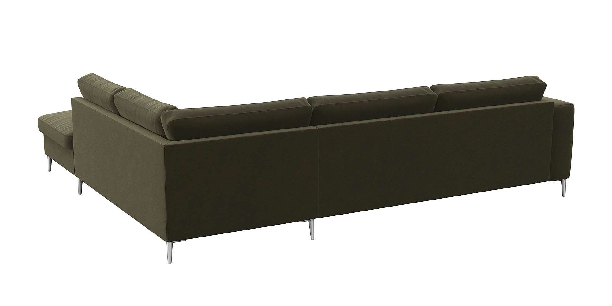 FLEXLUX Hoekbank Fiore, super zitcomfort door koudschuim in de zitting, L-vorm