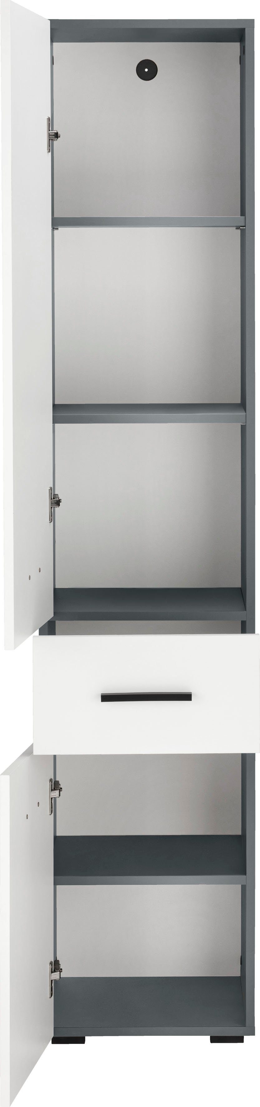 INOSIGN Hoge kast Skara 3 verstelbare planken achter de deuren, breedte 38 cm, hoogte 18 cm