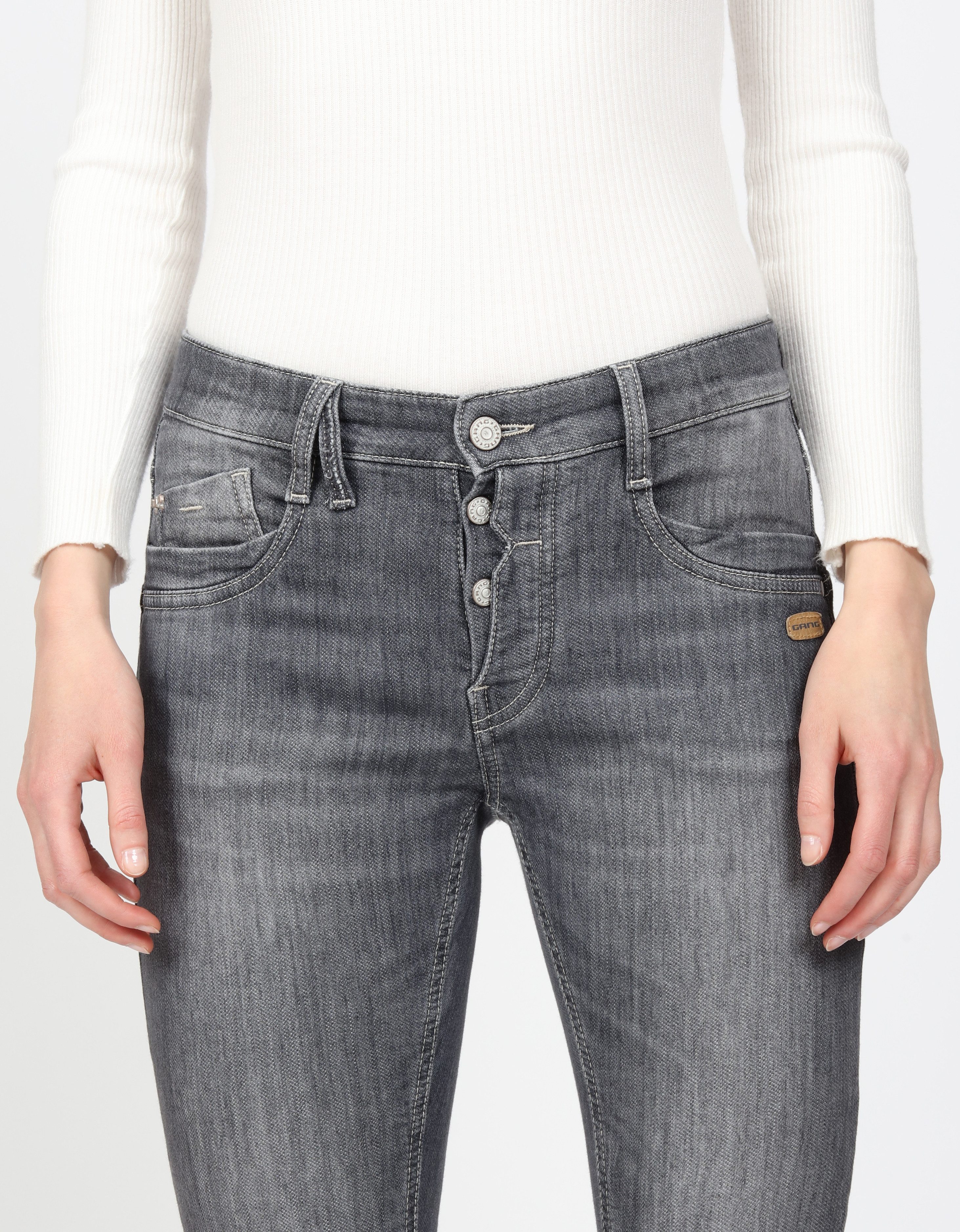 GANG Relax fit jeans 94GERDA met een bijzondere structuur