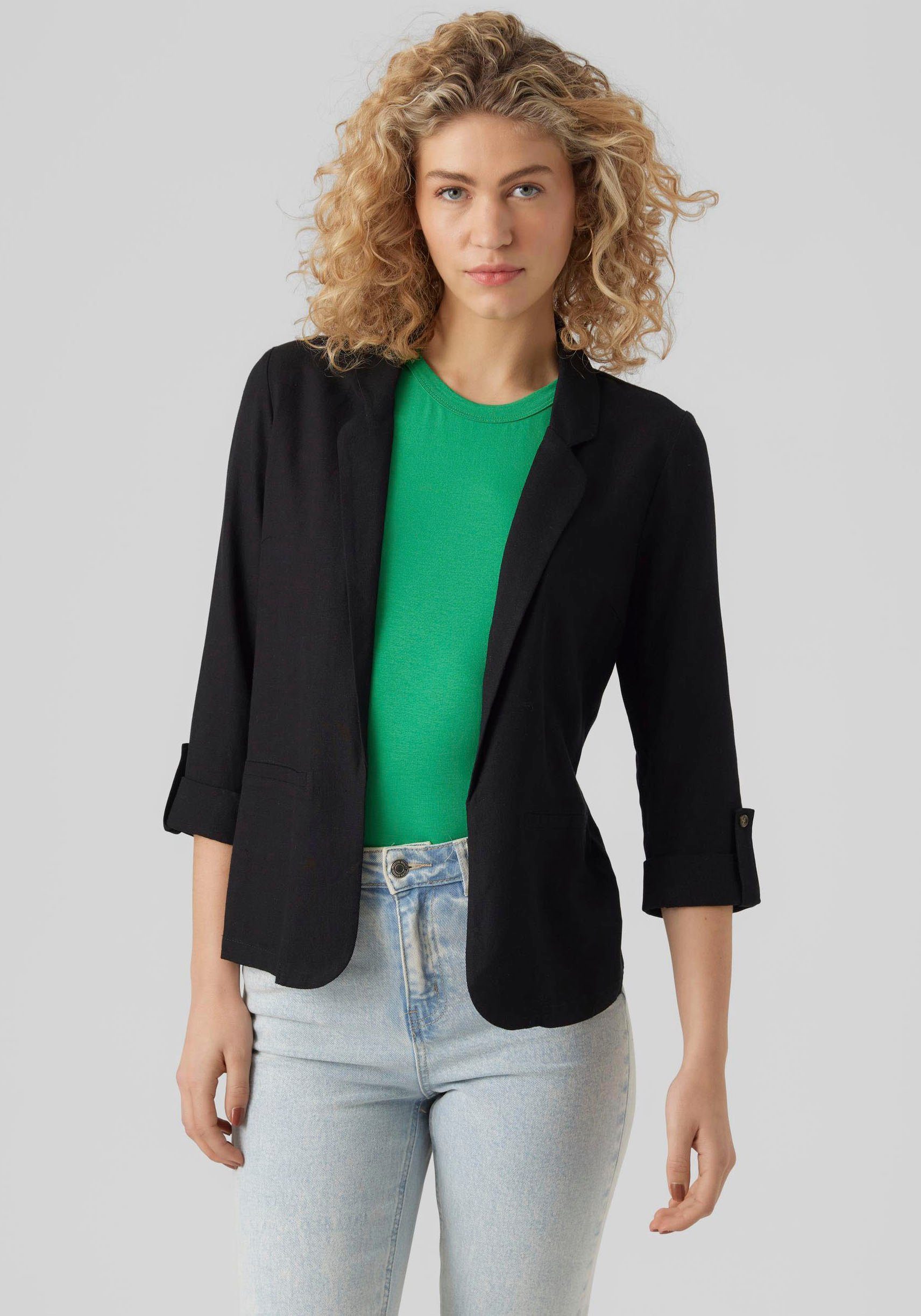 Vero Moda Korte blazer VMJESMILO 3/4 LOOSE BLAZER WVN GA NOOS