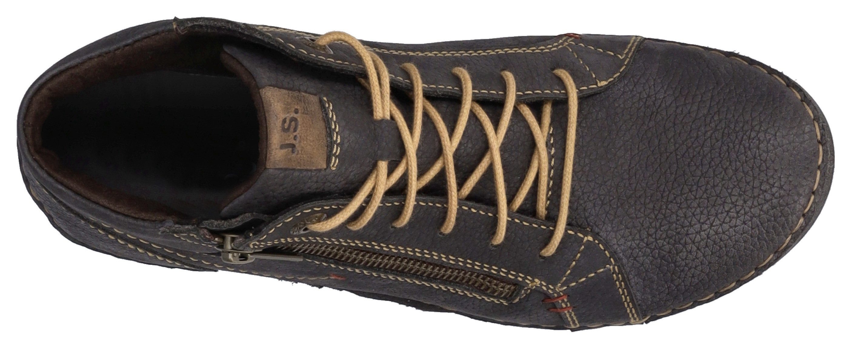 Josef Seibel Veterlaarsjes Fergey 67 Veterschoenen, winterlaarzen, comfortabele schoen met rits