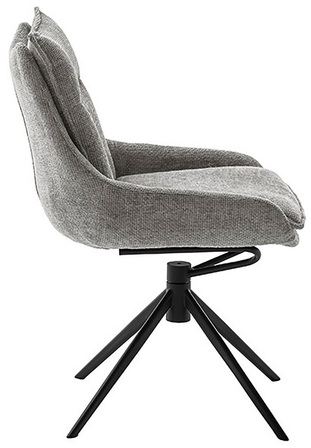 MCA furniture Eetkamerstoel (2-set), draaibaar 360°, draai- & schommelfunctie, belastbaarheid 120 kg